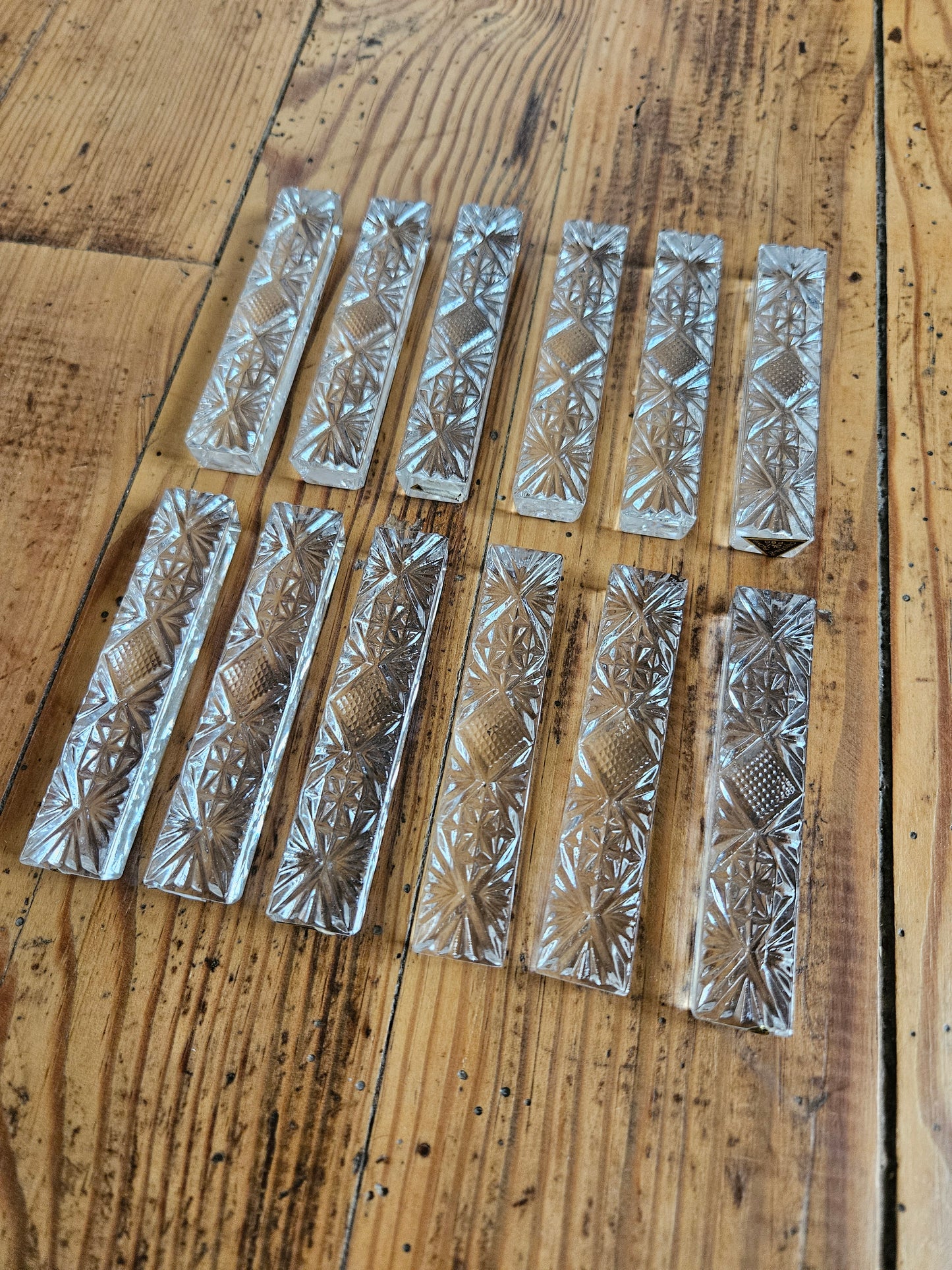 Porte couteaux en cristal