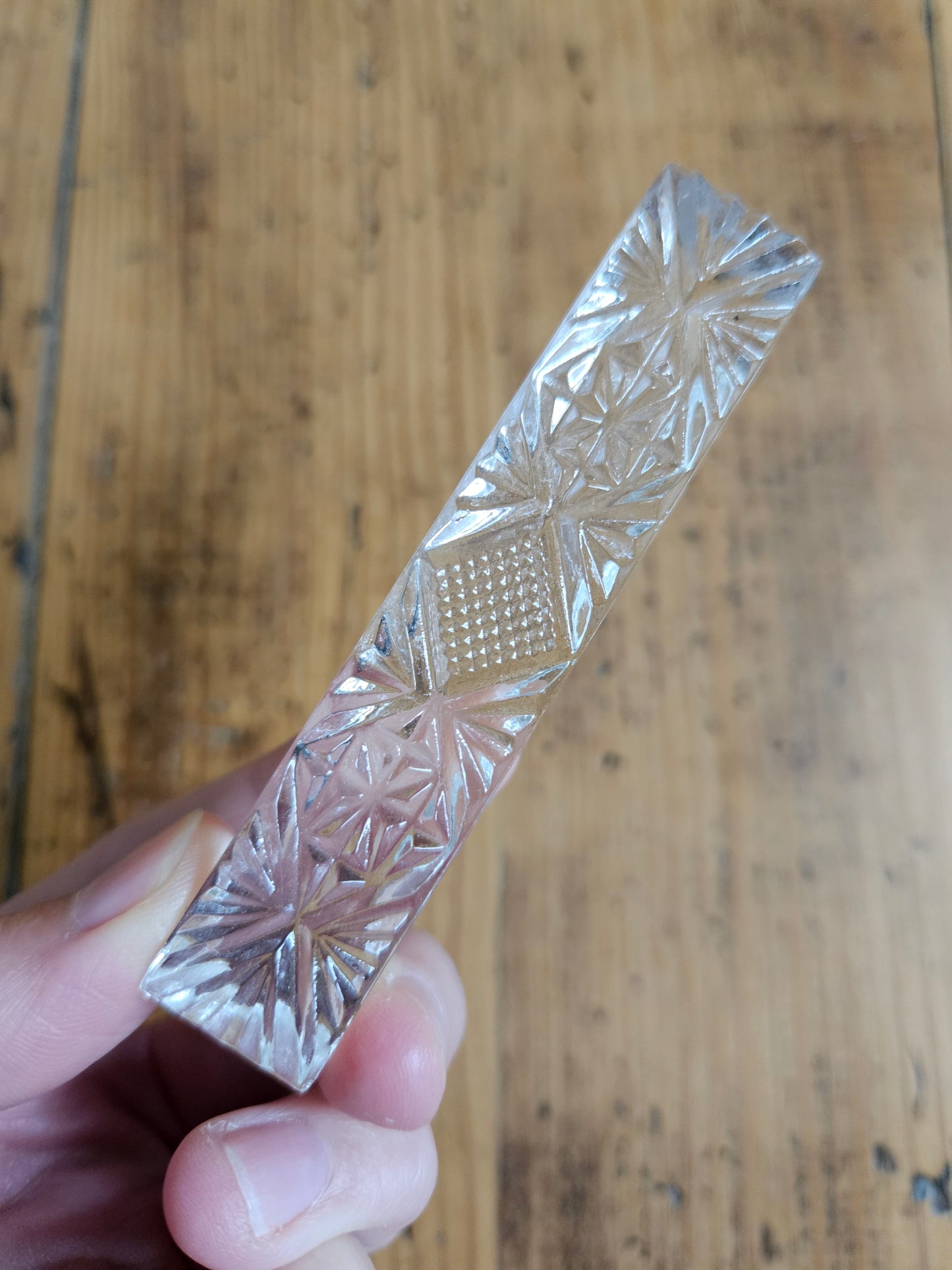 Porte couteaux en cristal