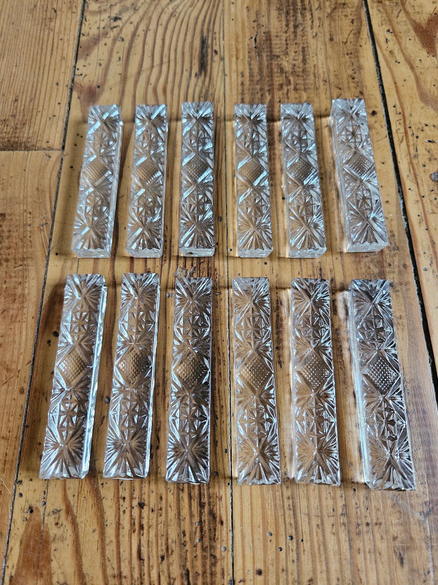 Porte couteaux en cristal