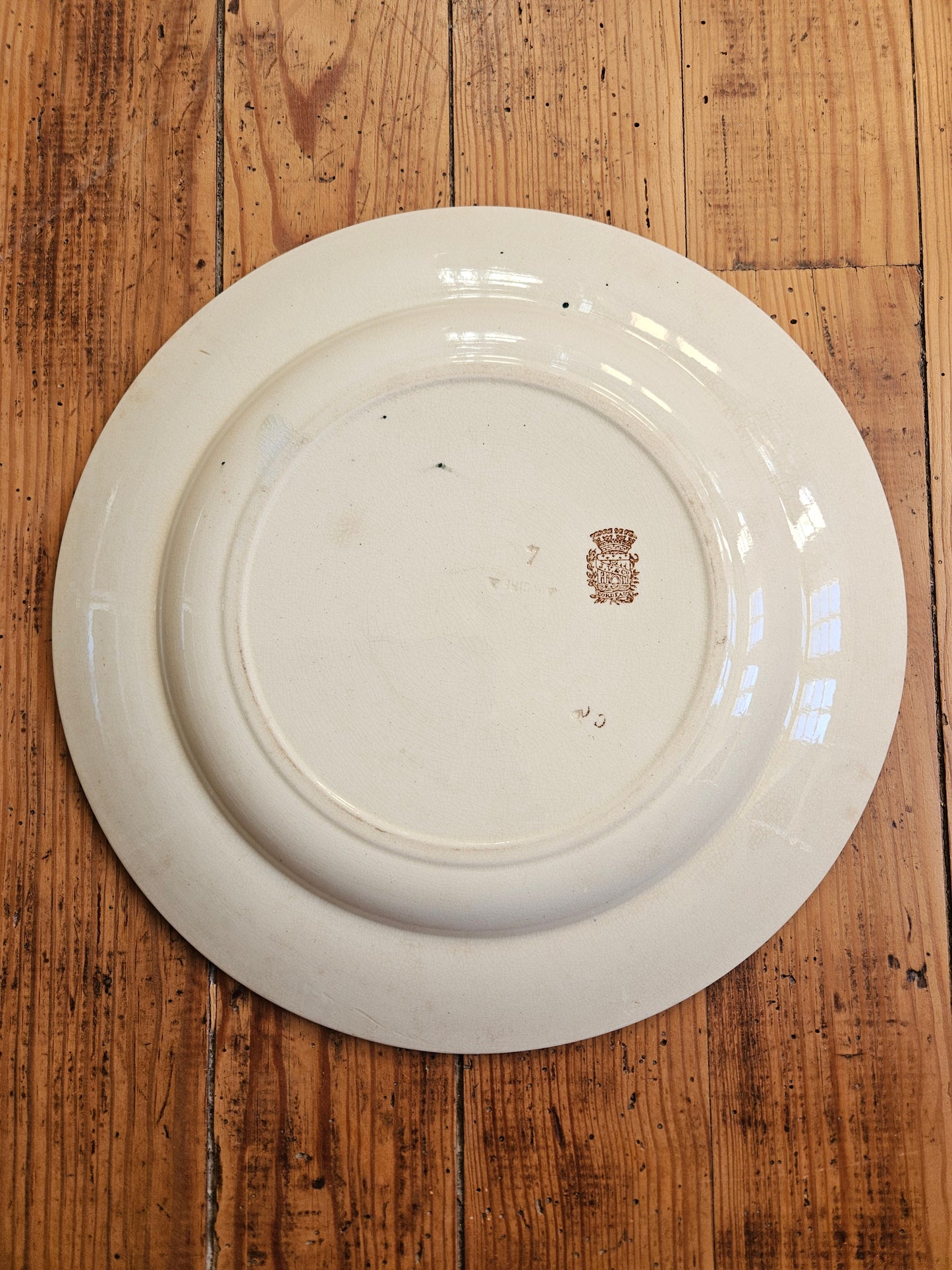 Plat rond Jules Vieillard Bordeaux