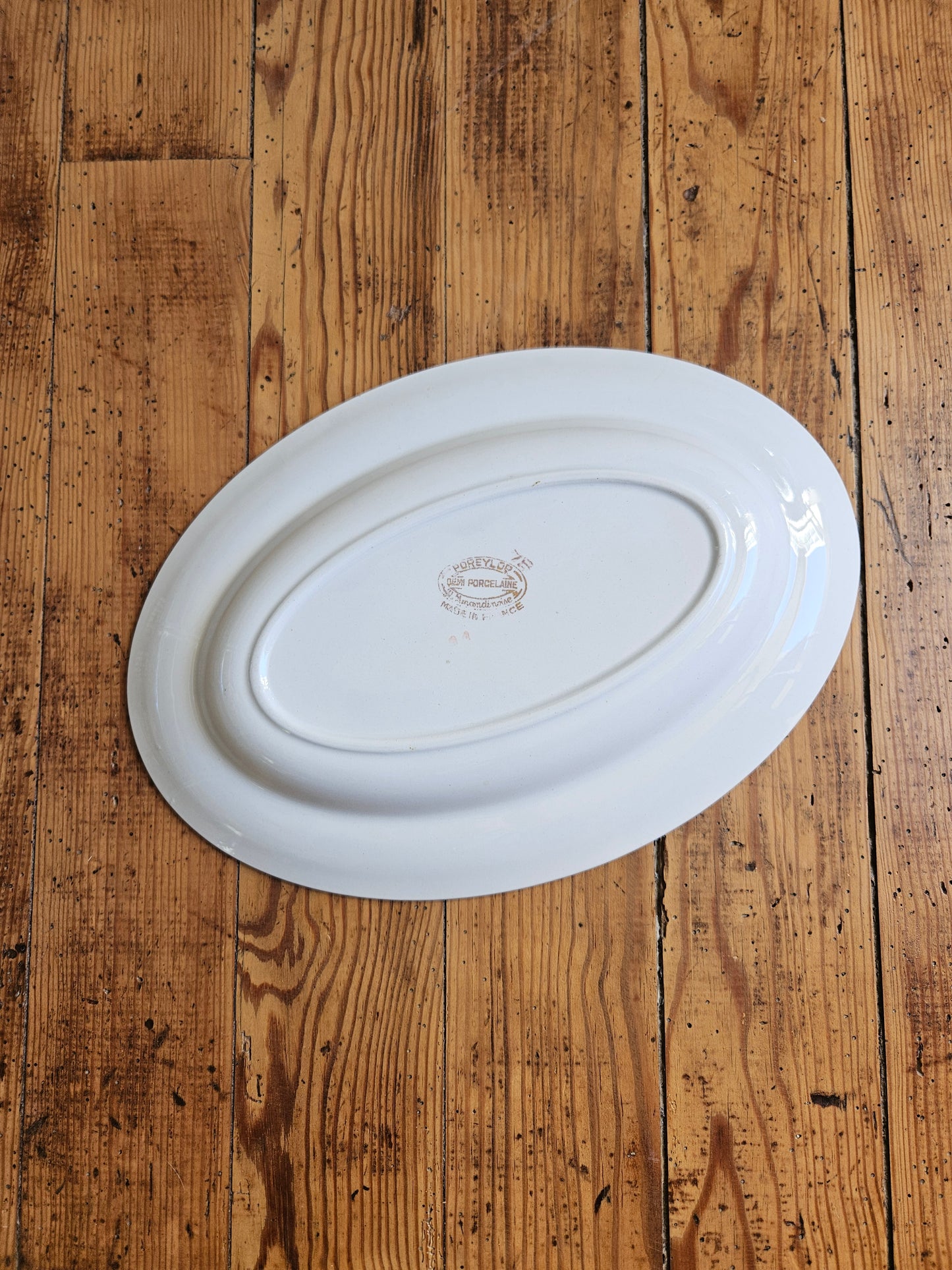 Plat ovale fleuri L’Amandinoise