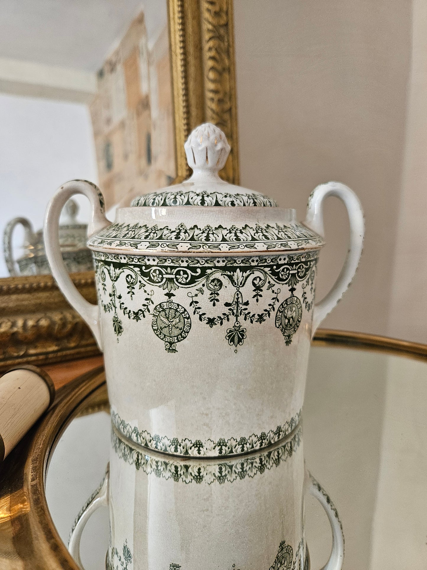 Théière, pot à lait & sucrier Badonviller, Empire