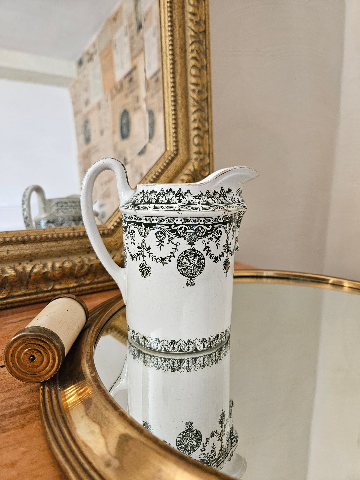 Théière, pot à lait & sucrier Badonviller, Empire