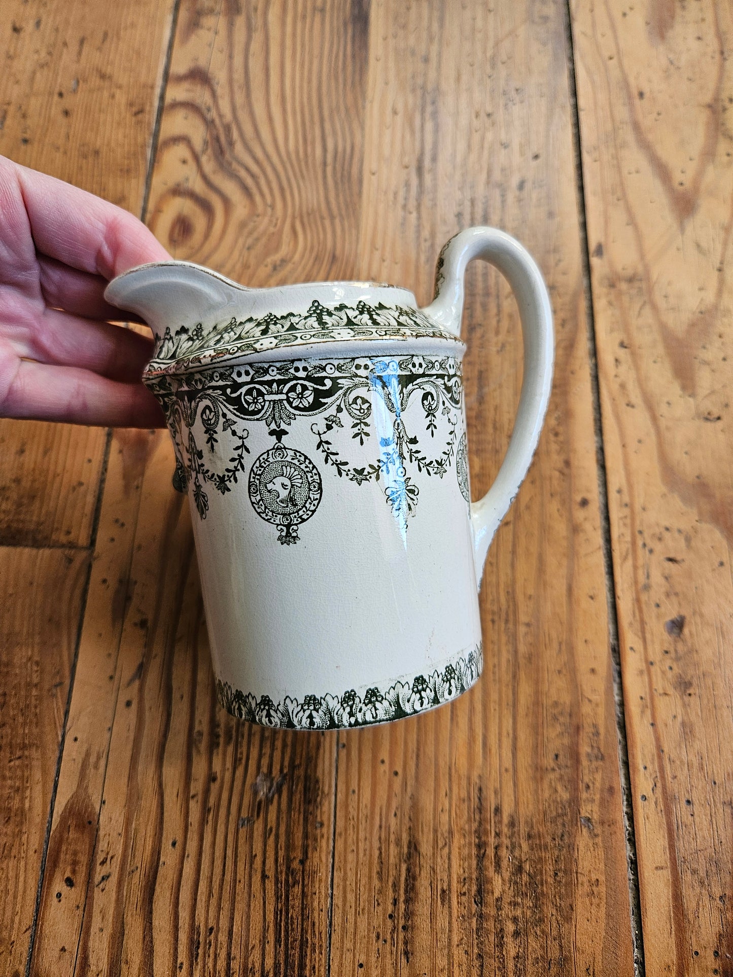 Théière, pot à lait & sucrier Badonviller, Empire