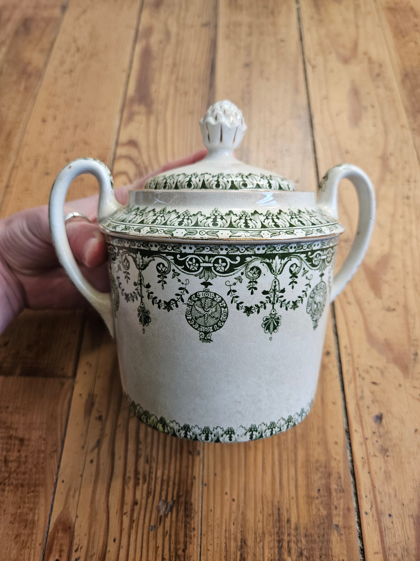 Théière, pot à lait & sucrier Badonviller, Empire
