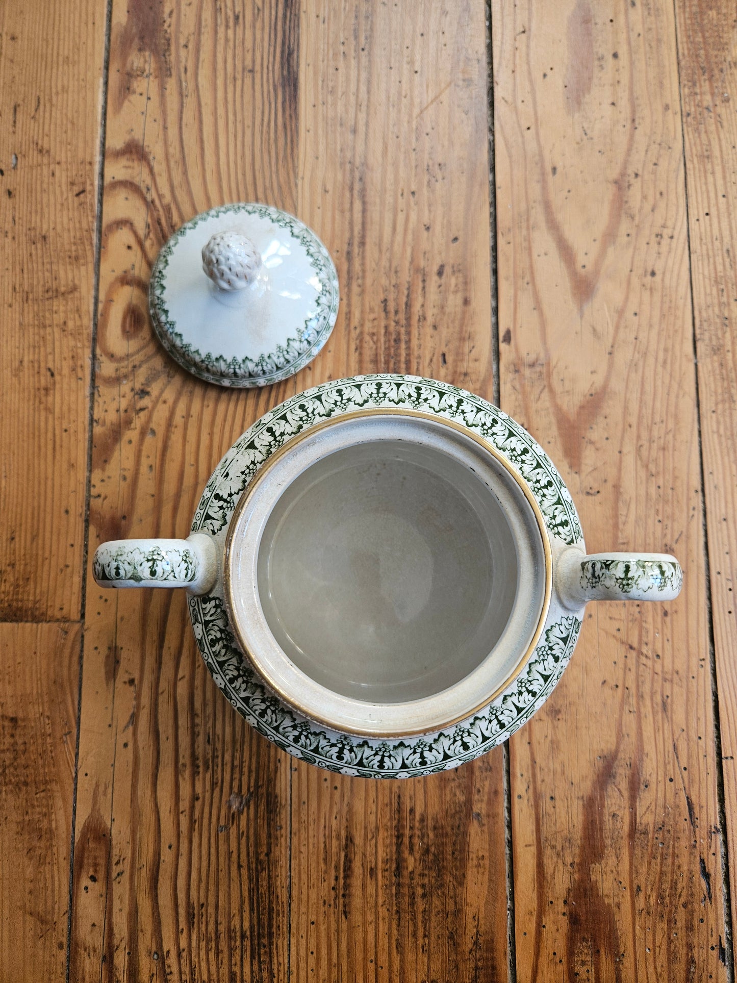 Théière, pot à lait & sucrier Badonviller, Empire