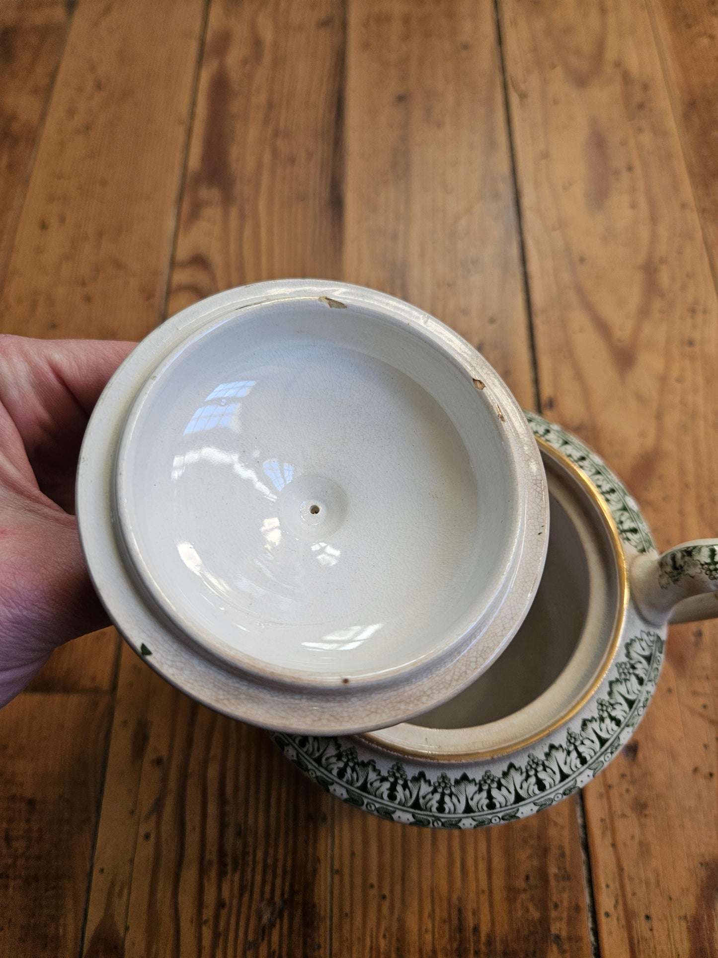 Théière, pot à lait & sucrier Badonviller, Empire