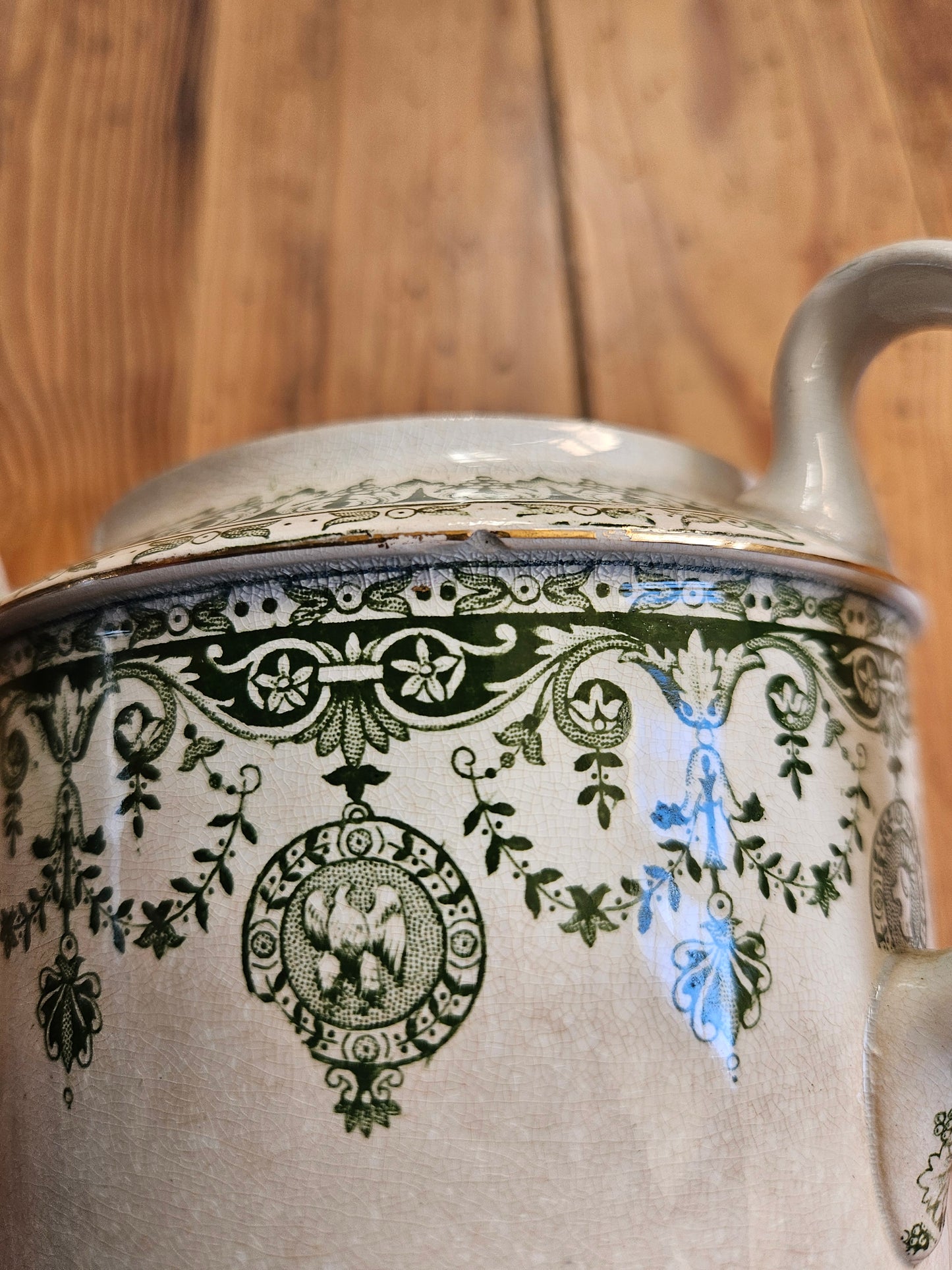 Théière, pot à lait & sucrier Badonviller, Empire
