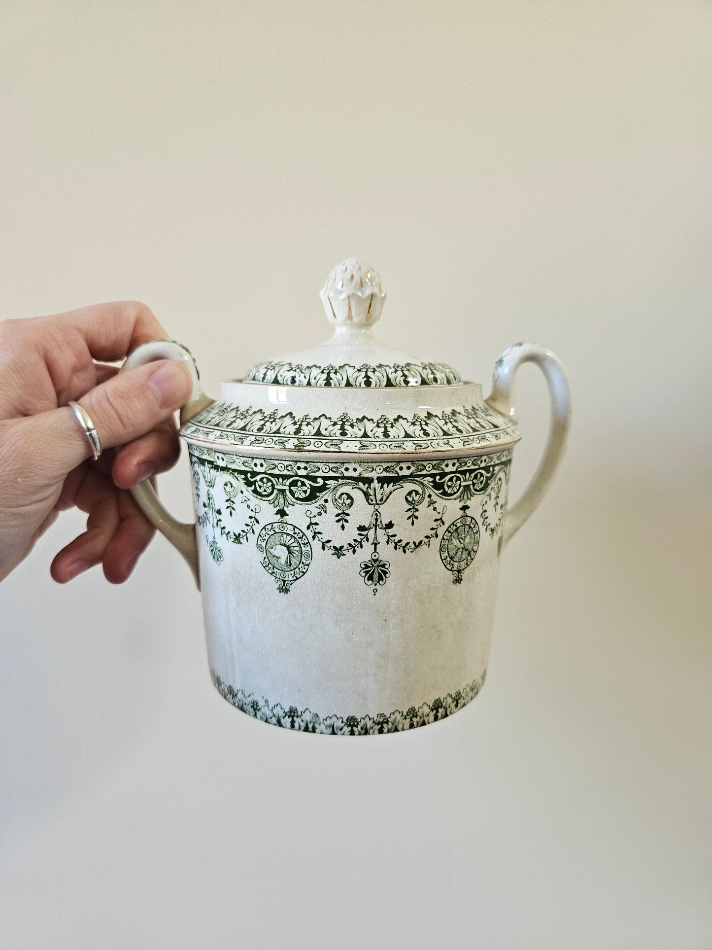 Théière, pot à lait & sucrier Badonviller, Empire