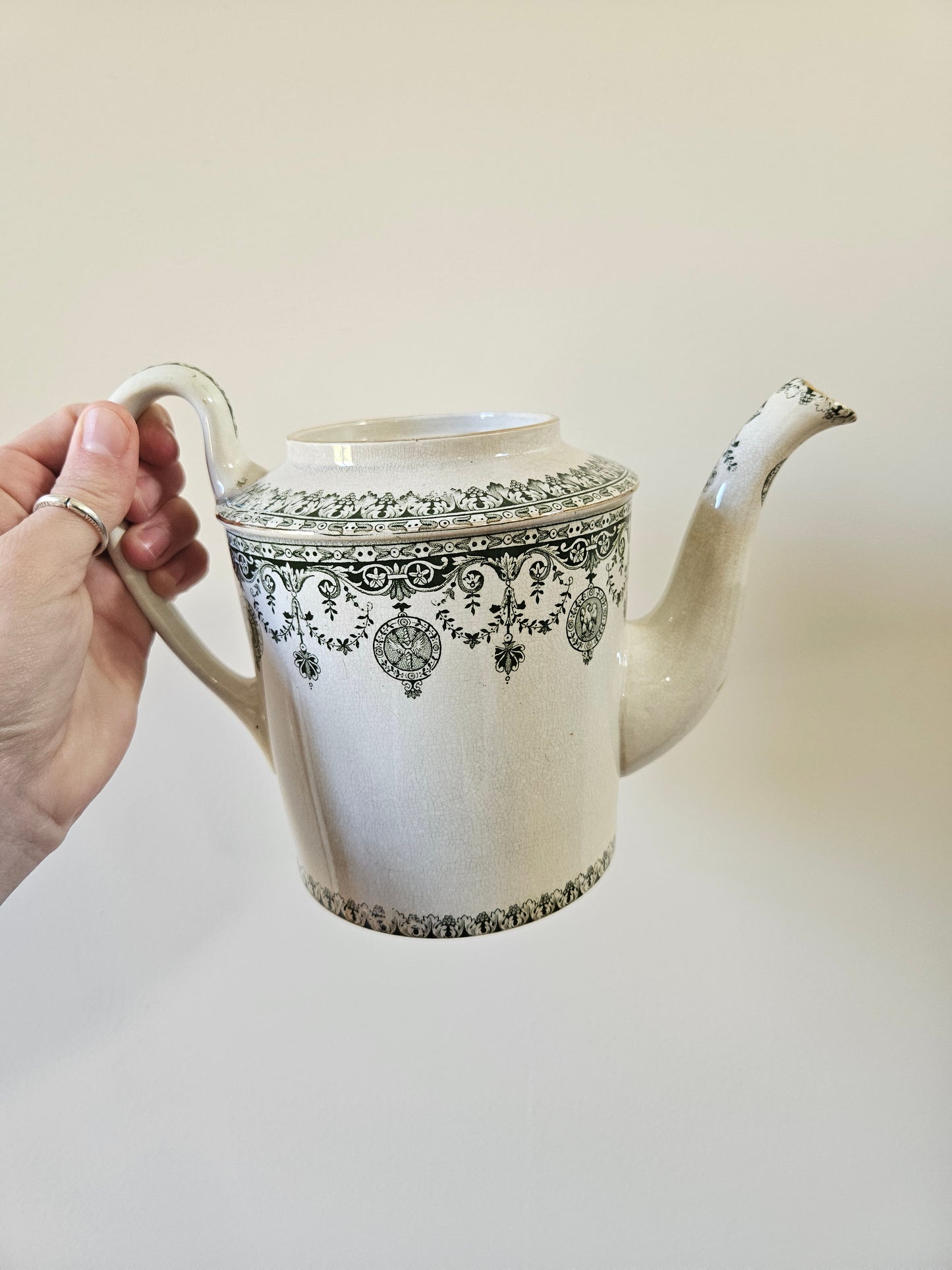 Théière, pot à lait & sucrier Badonviller, Empire