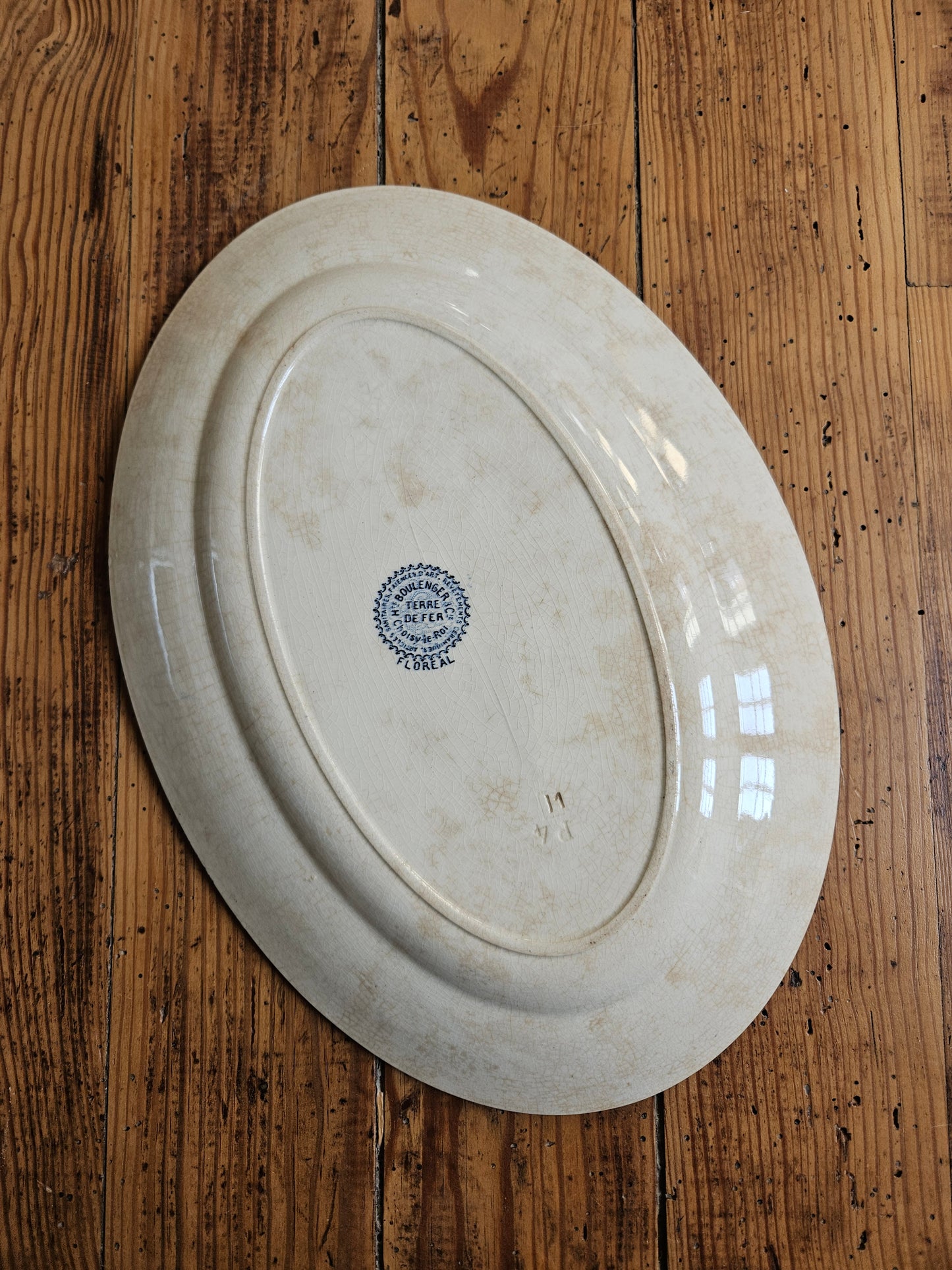 Plat ovale H.Boulenger & Cie, Floreal