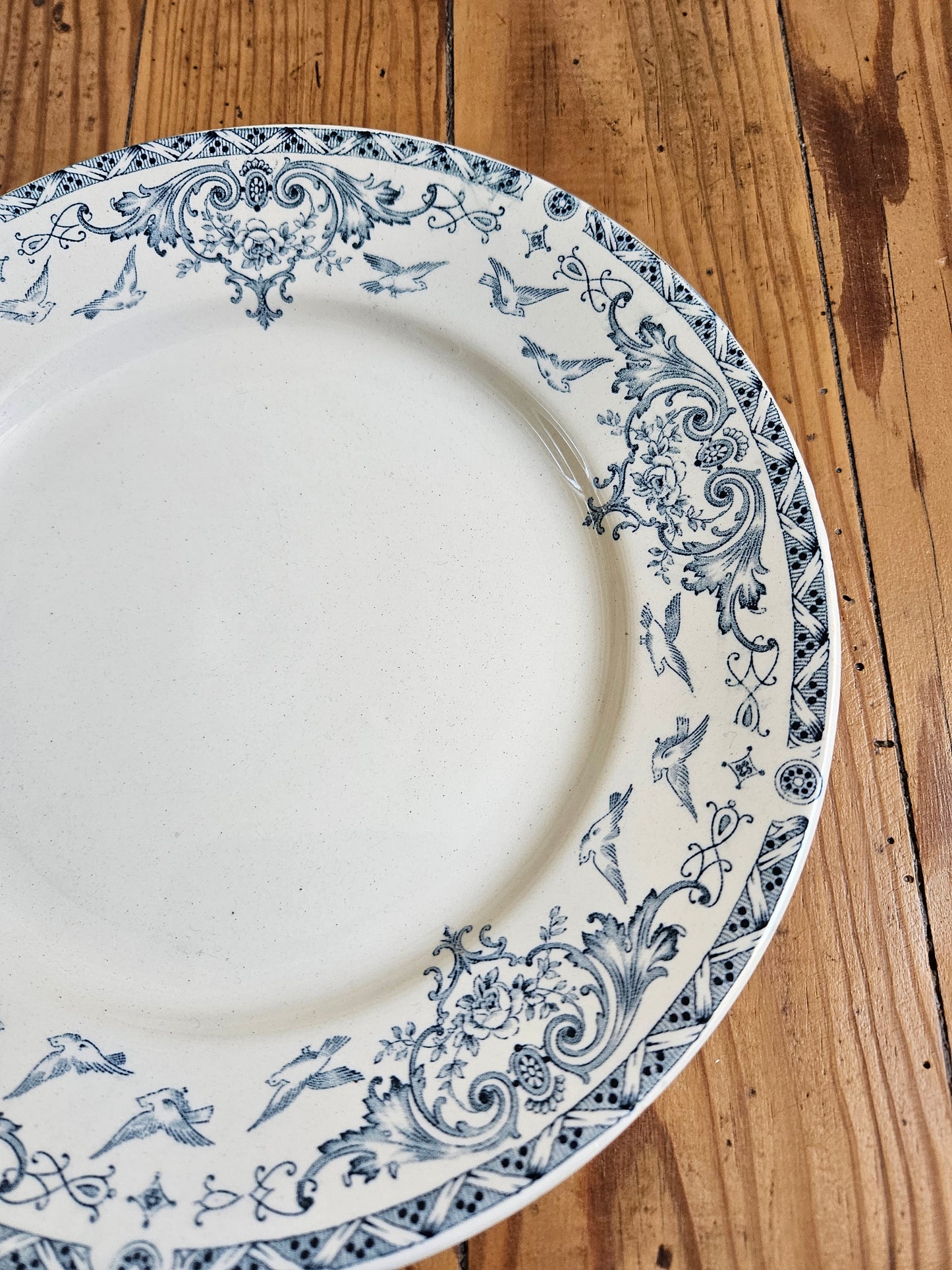 Assiettes plates K&G Lunéville, Colombes