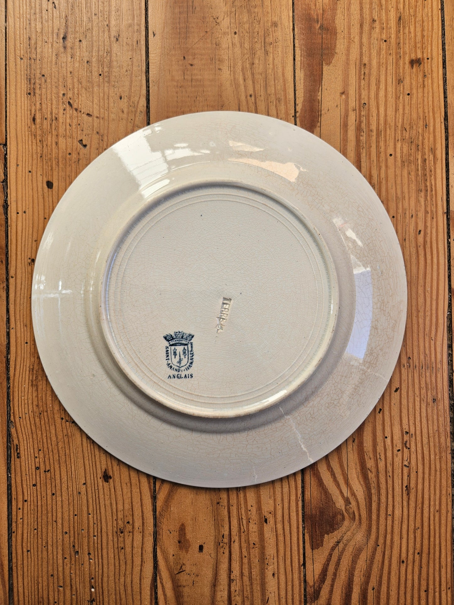 Assiettes plates dépareillées, Maroc & Anglais