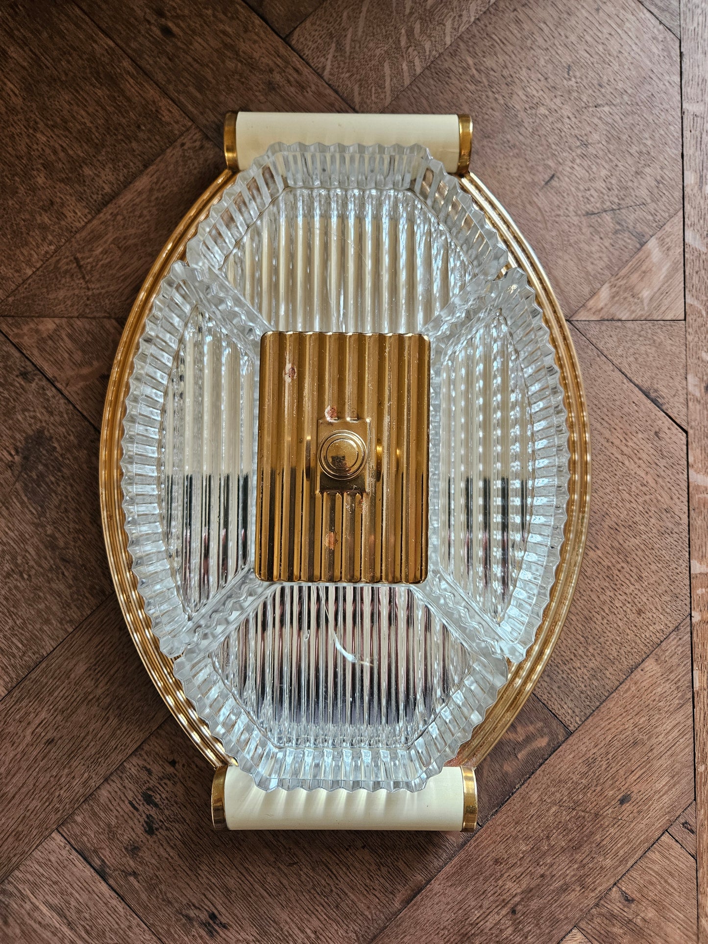 Plateau miroir apéritif Art Déco