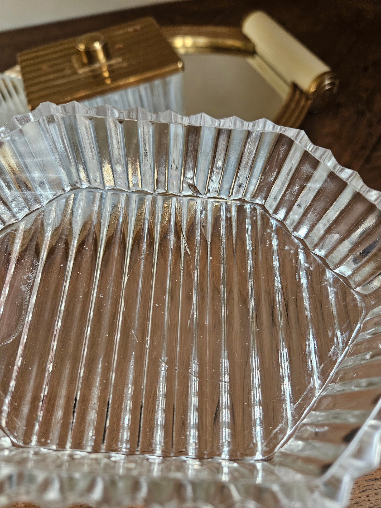 Plateau miroir apéritif Art Déco