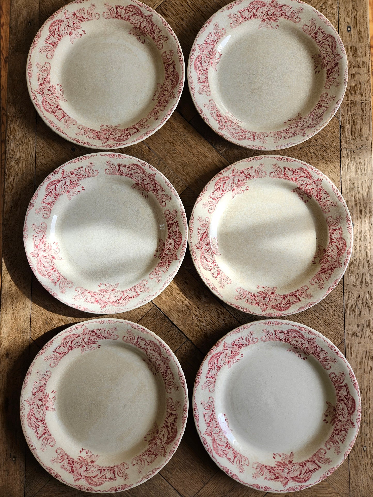 Assiettes plates Creil et Montereau, Ceylan