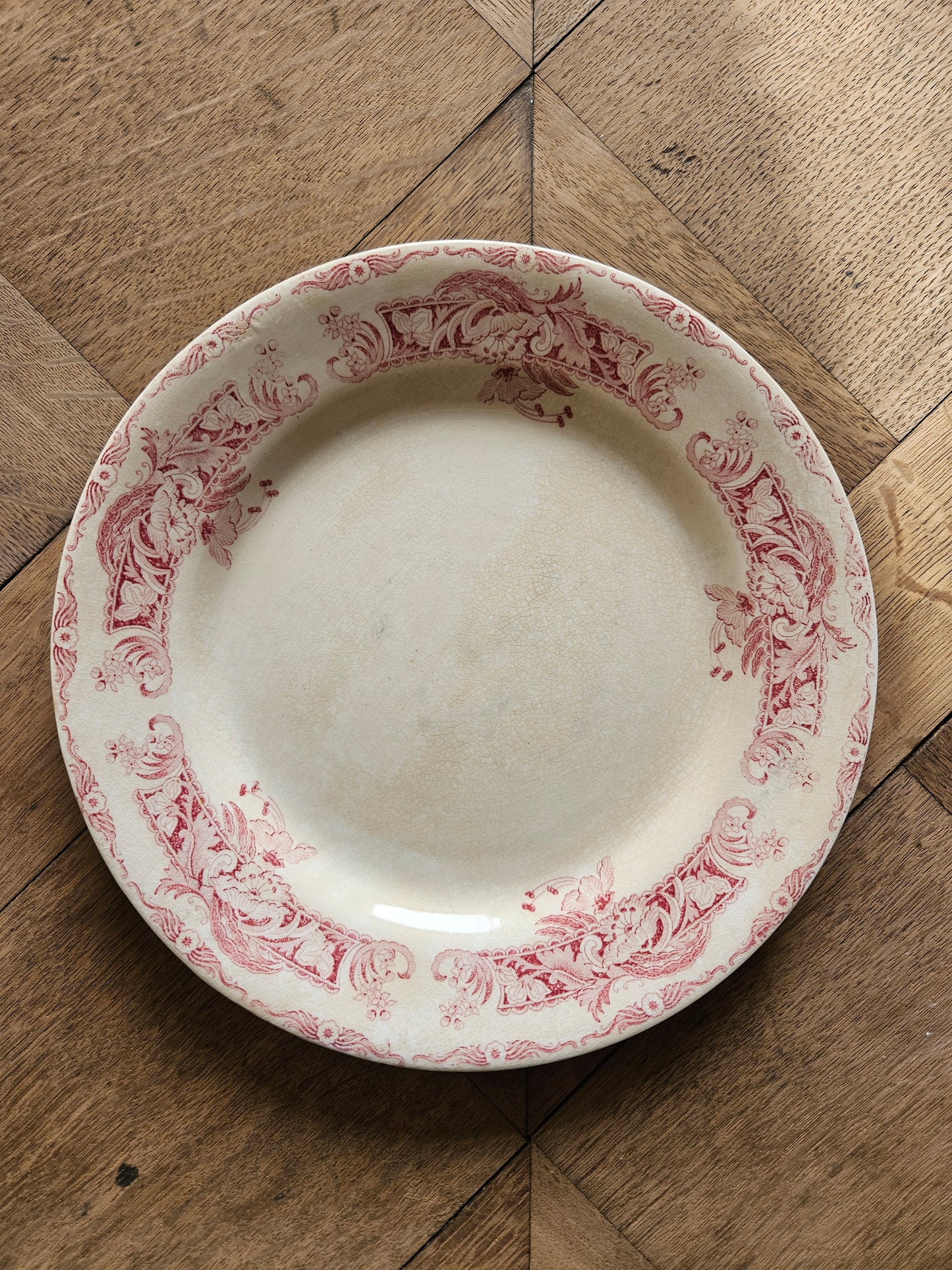 Assiettes plates Creil et Montereau, Ceylan