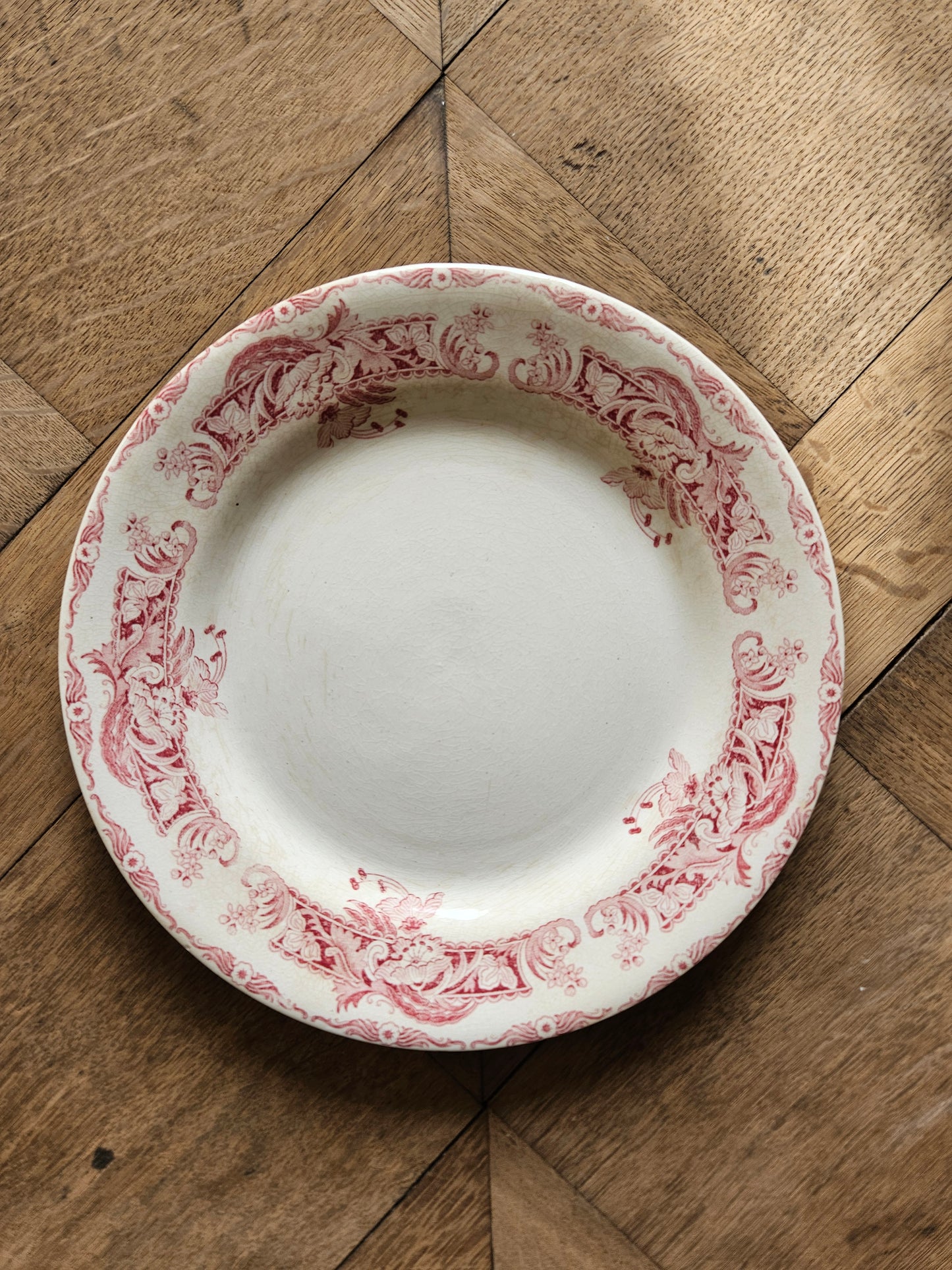 Assiettes plates Creil et Montereau, Ceylan