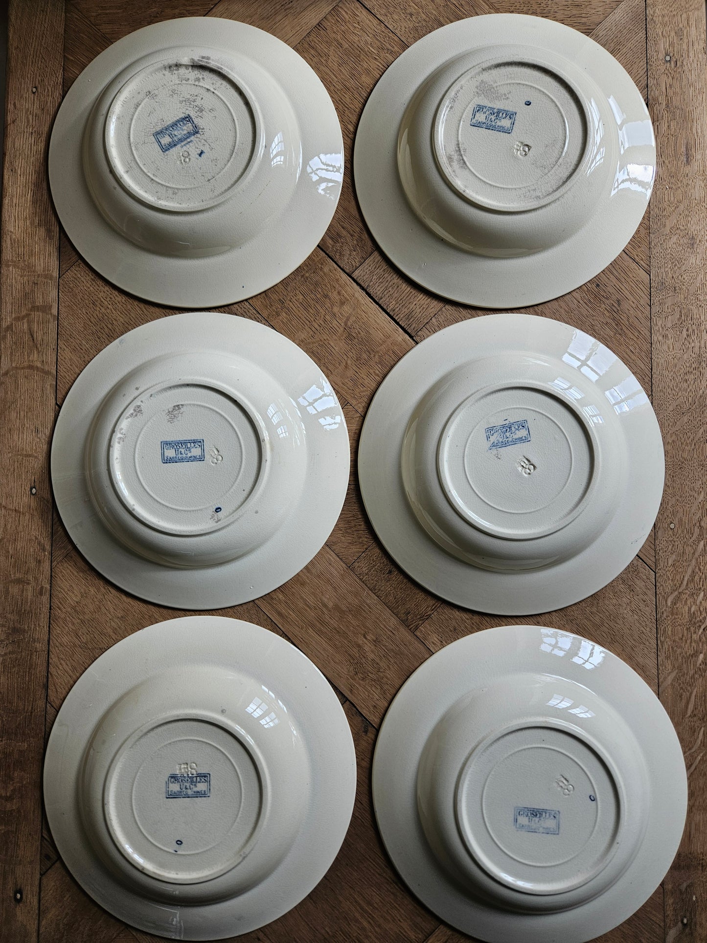 Assiettes creuses U&C Sarreguemines, Groseilles