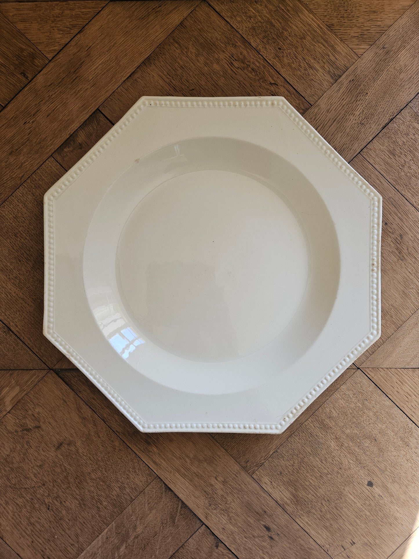 Plat perlé octogonal Montereau #2