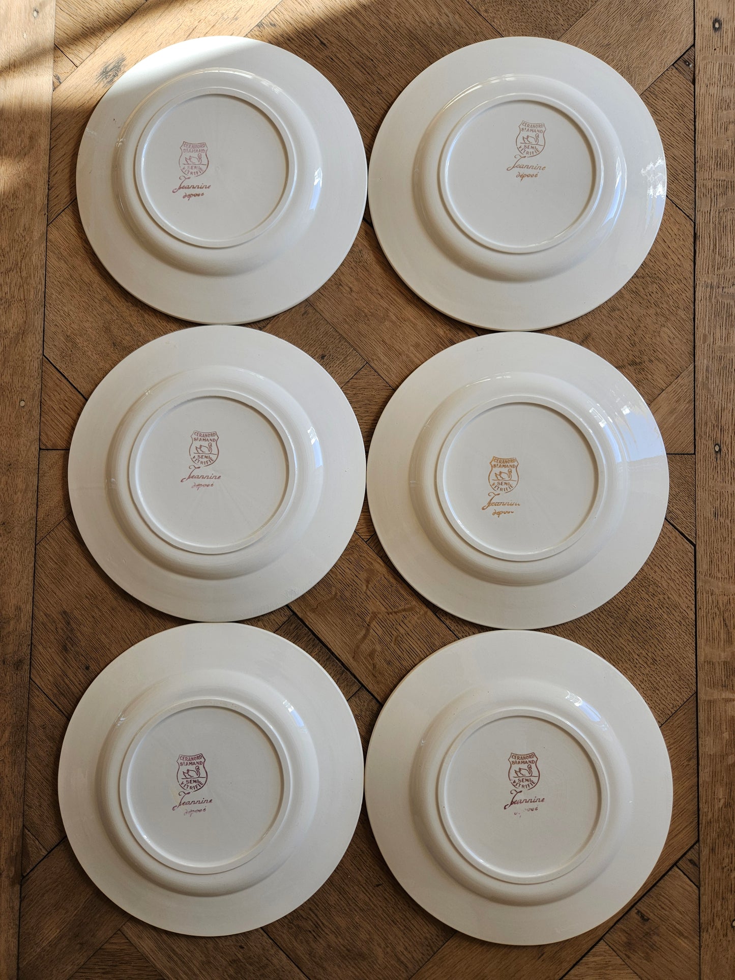 Assiettes à dessert Ceranord, Jeannine