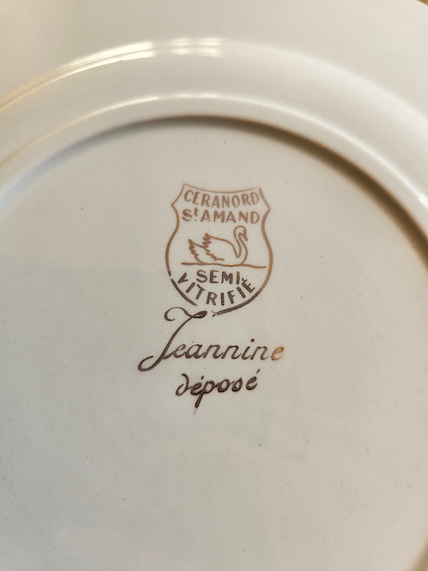 Assiettes à dessert Ceranord, Jeannine