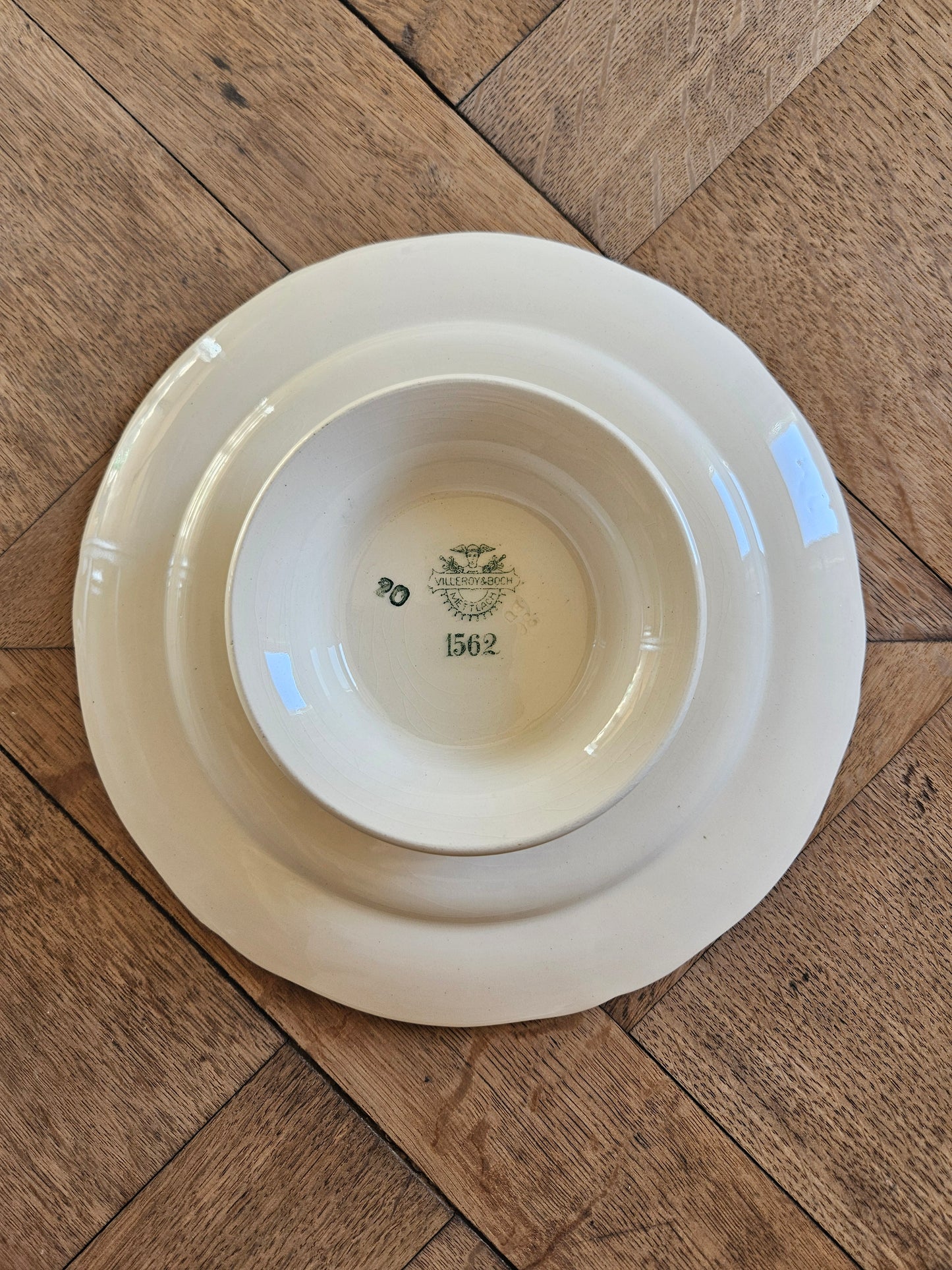 Assiette sur pied Villeroy et Boch 1562 #1