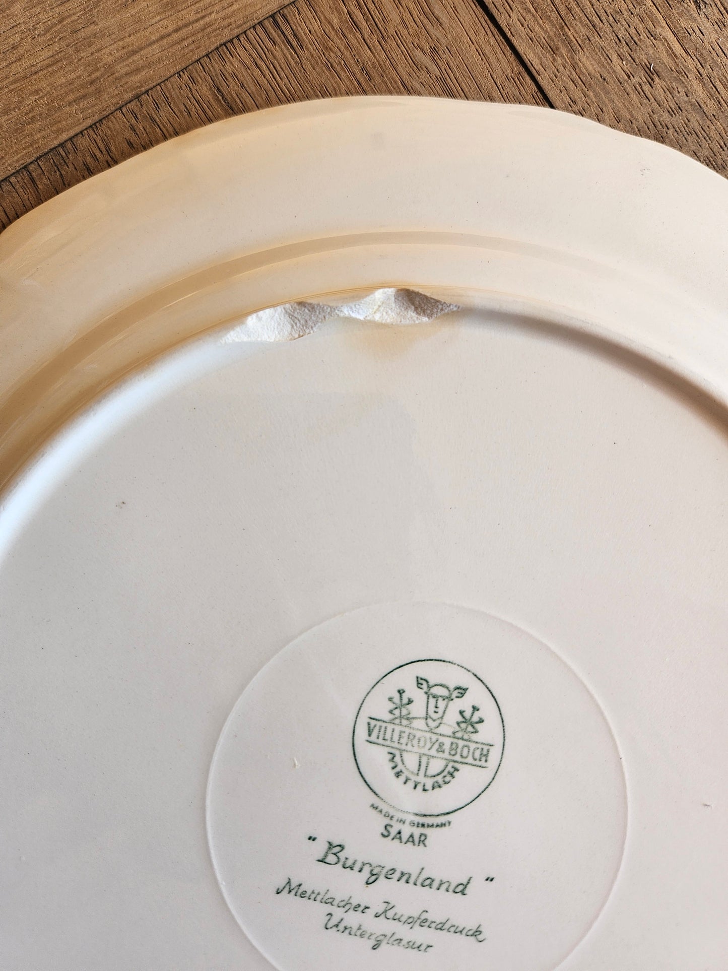 Assiettes plates Villeroy et Boch, Burgenland
