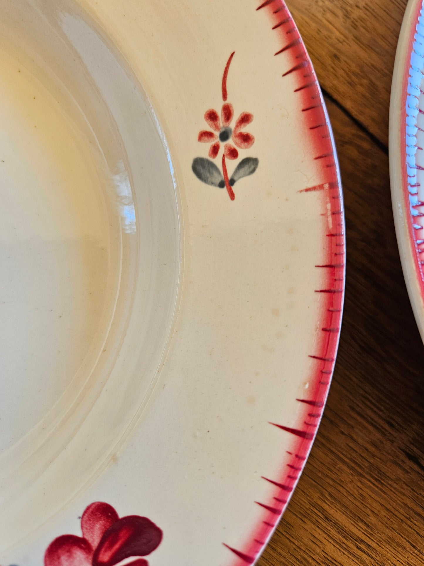 Assiettes creuses rétro Digoin, Margaret