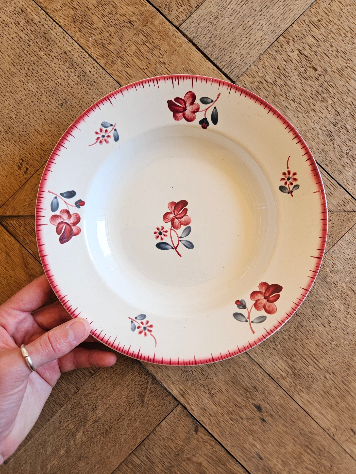 Assiettes creuses rétro Digoin, Margaret