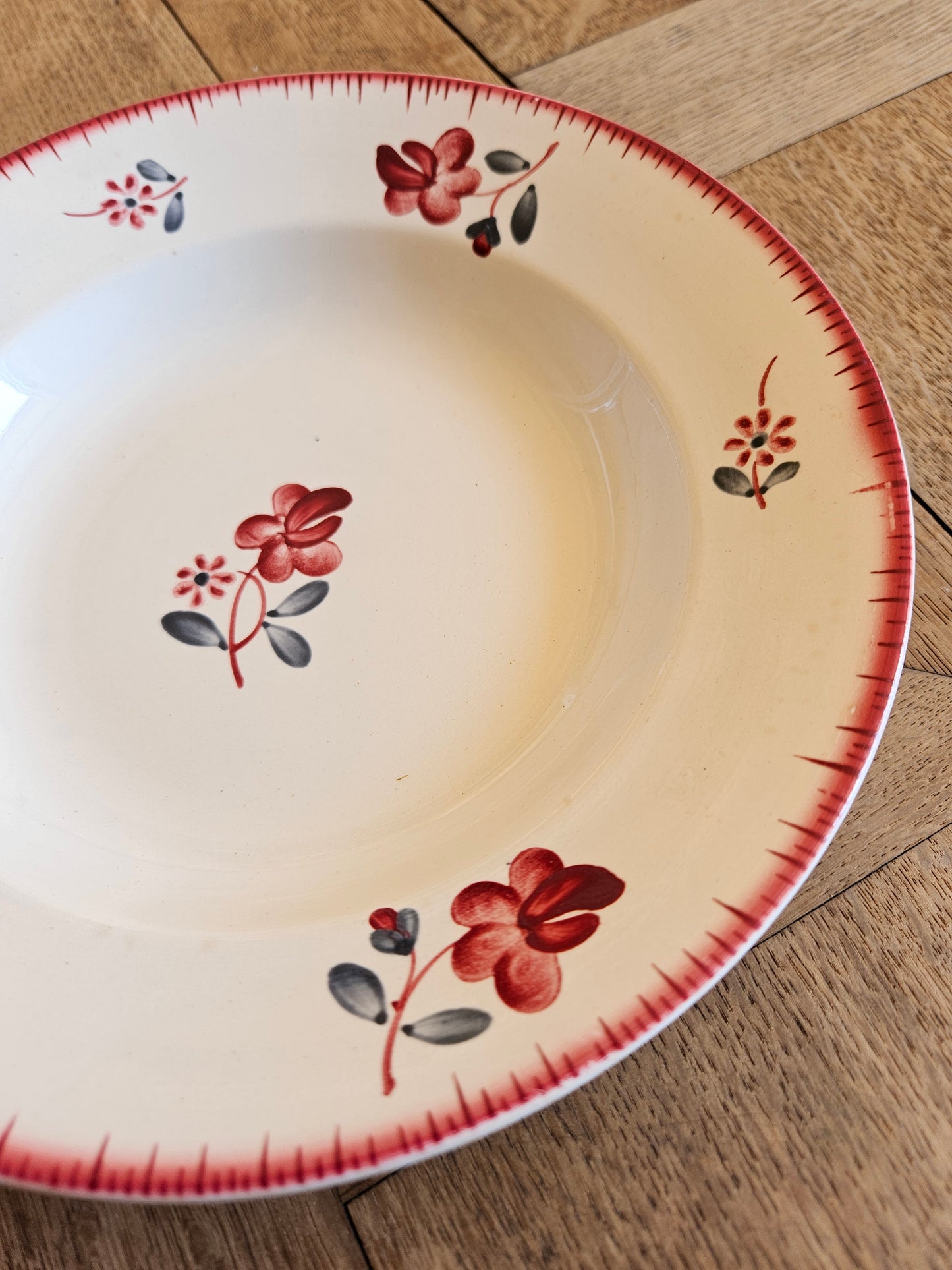 Assiettes creuses rétro Digoin, Margaret
