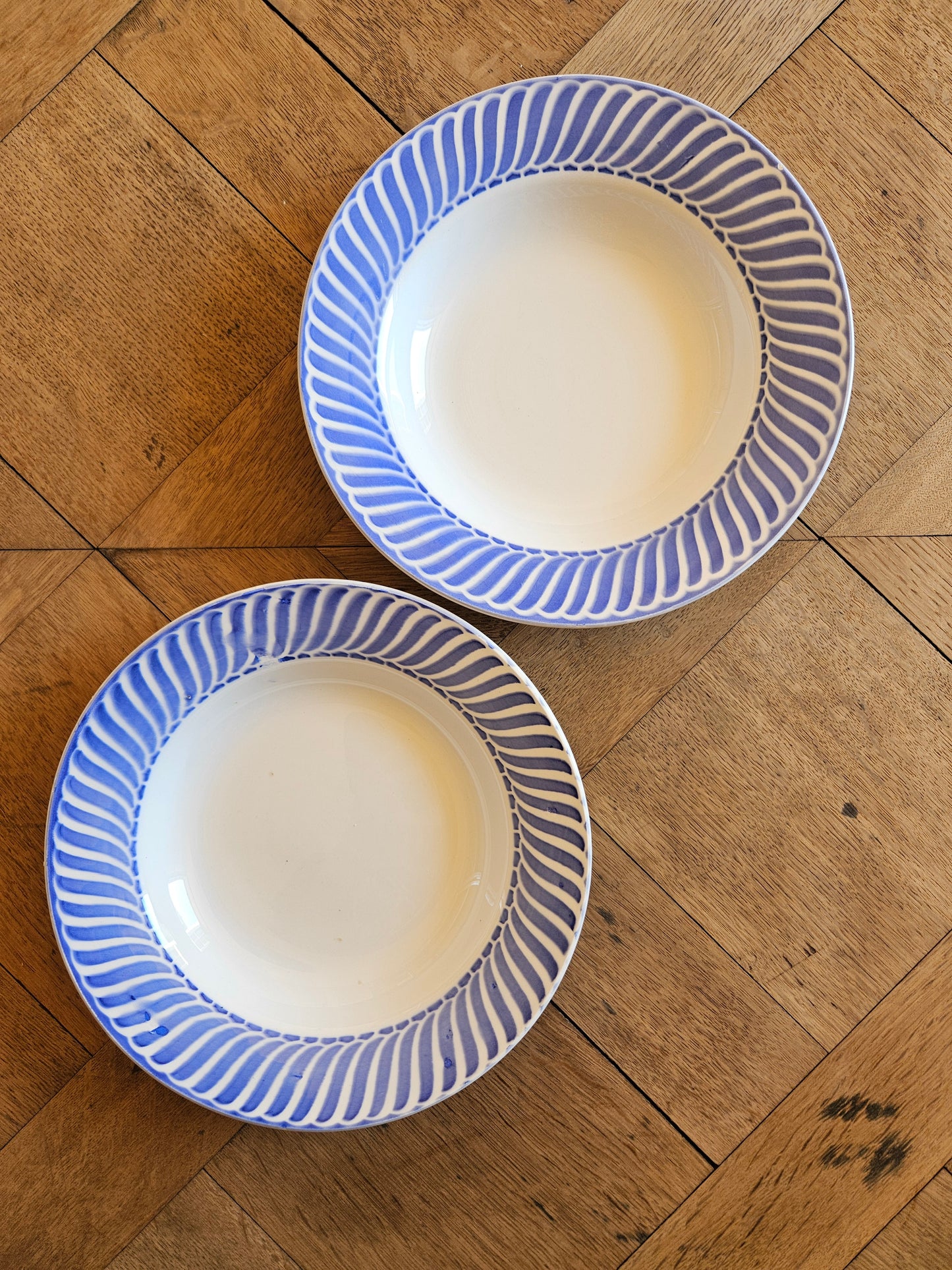 Assiettes creuses Digoin dépareillées