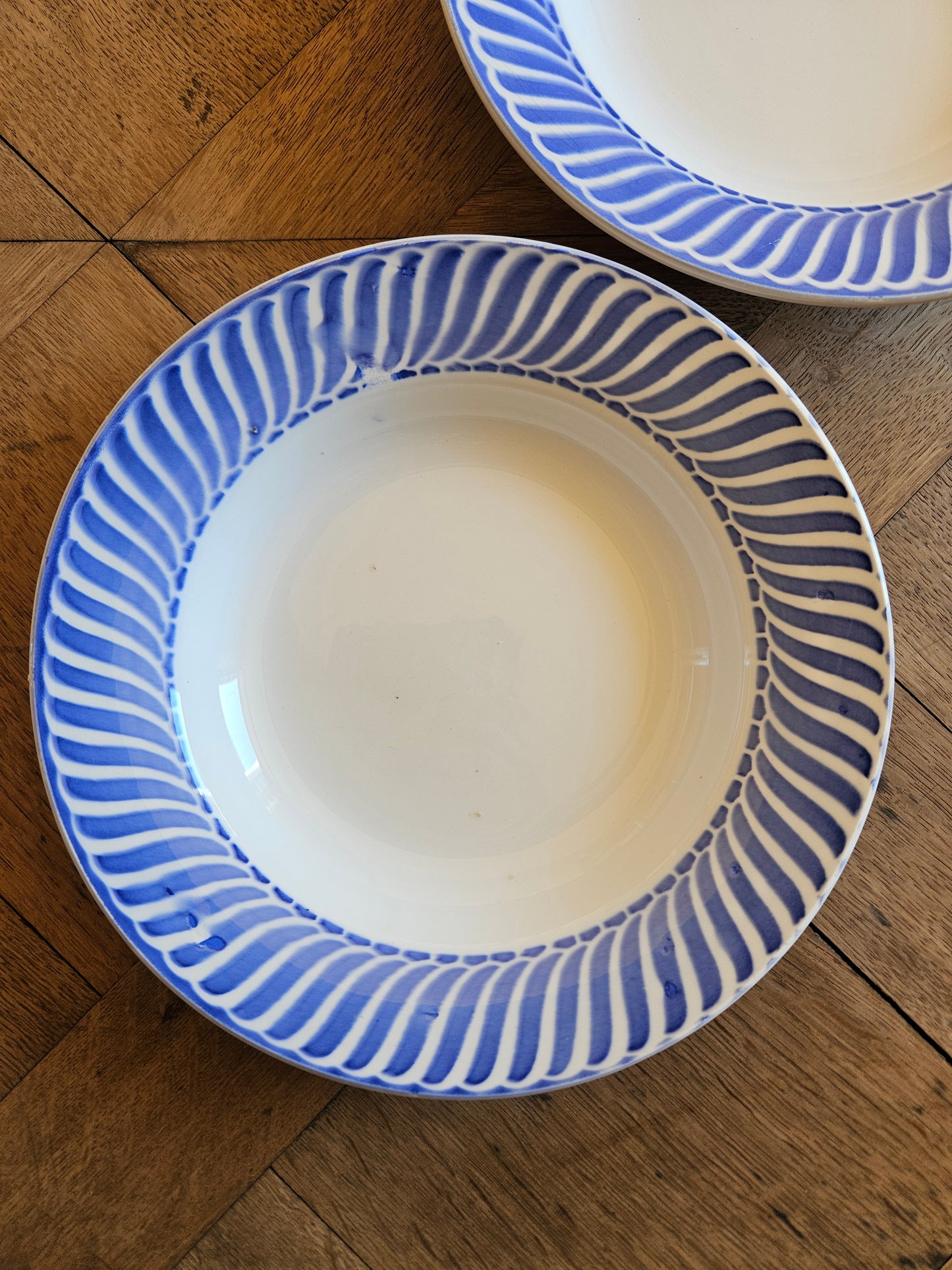 Assiettes creuses Digoin dépareillées