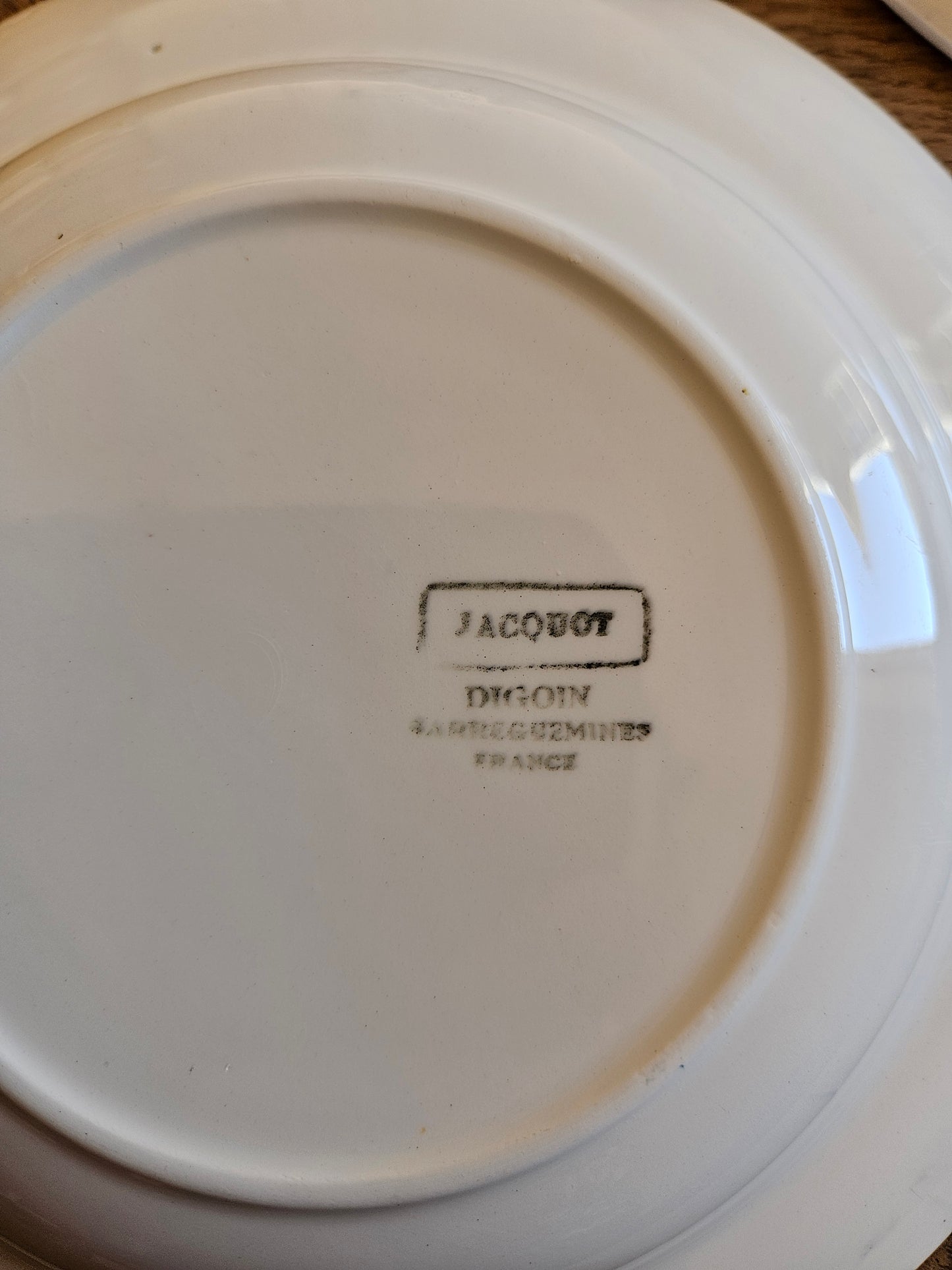 Assiettes creuses Digoin dépareillées
