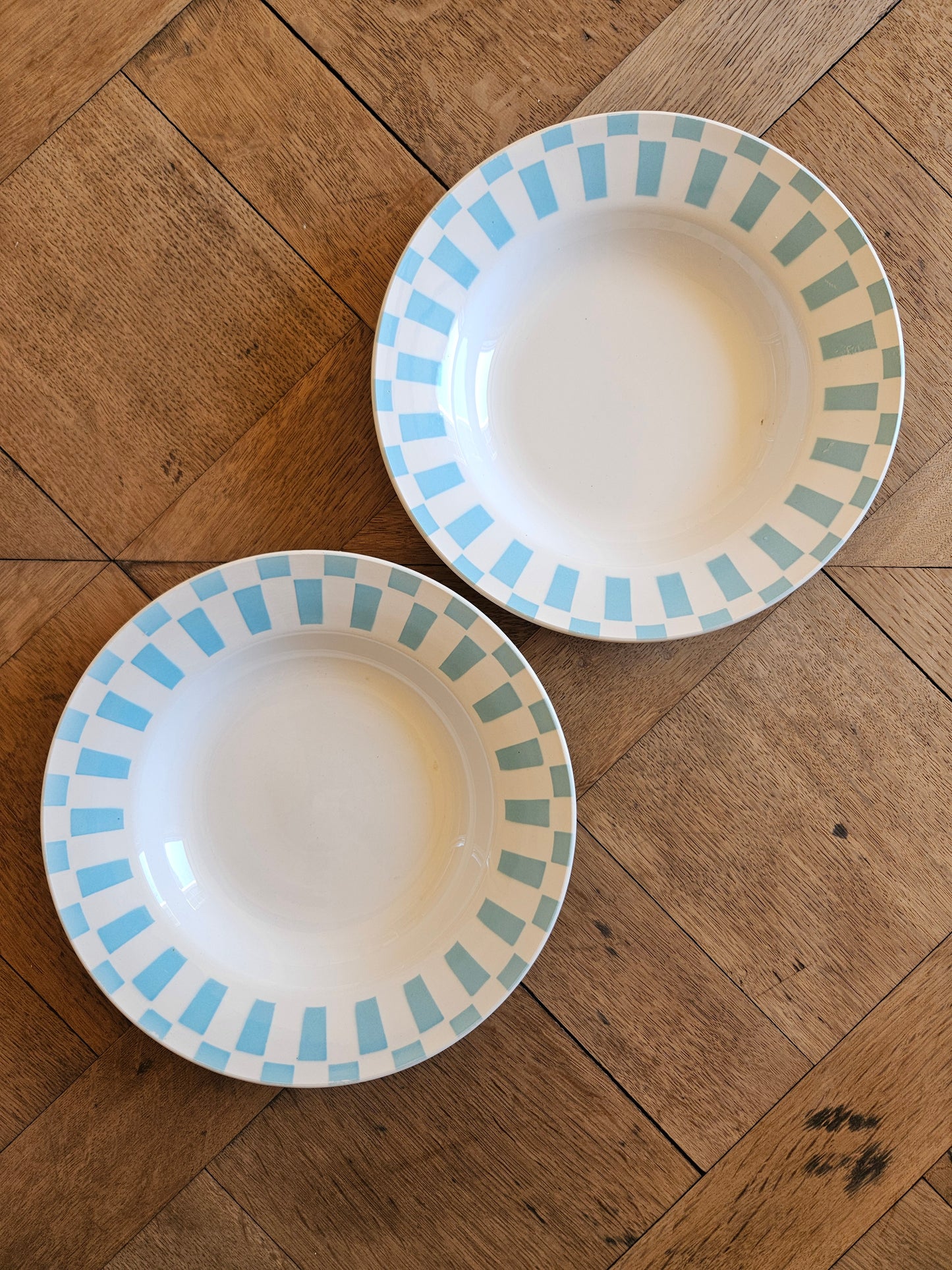 Assiettes creuses Digoin dépareillées