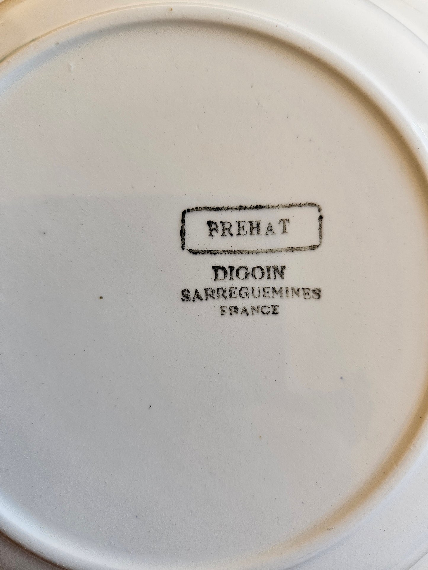 Assiettes creuses Digoin dépareillées