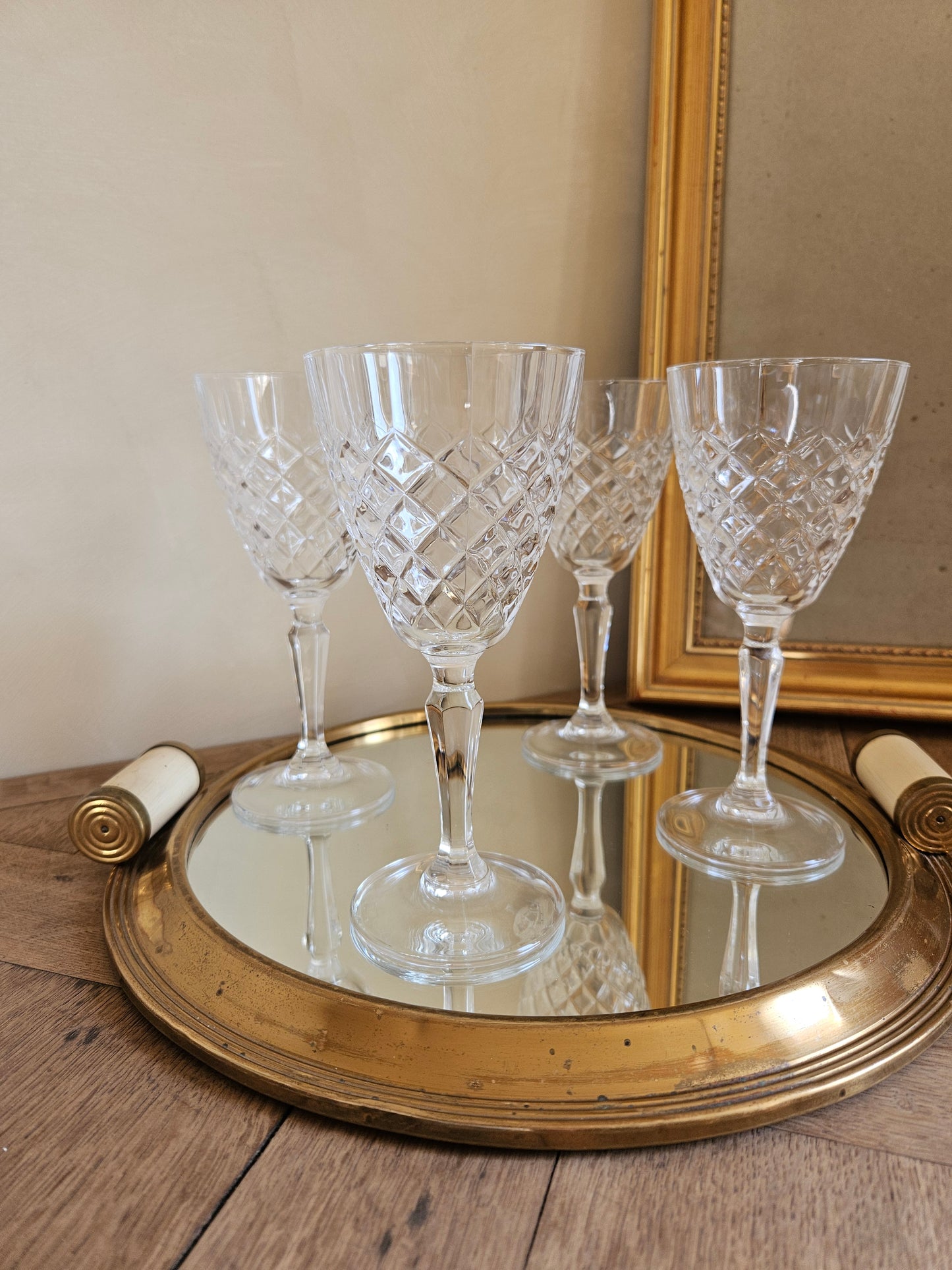 Verres à pied cristal d’Arques, Regina