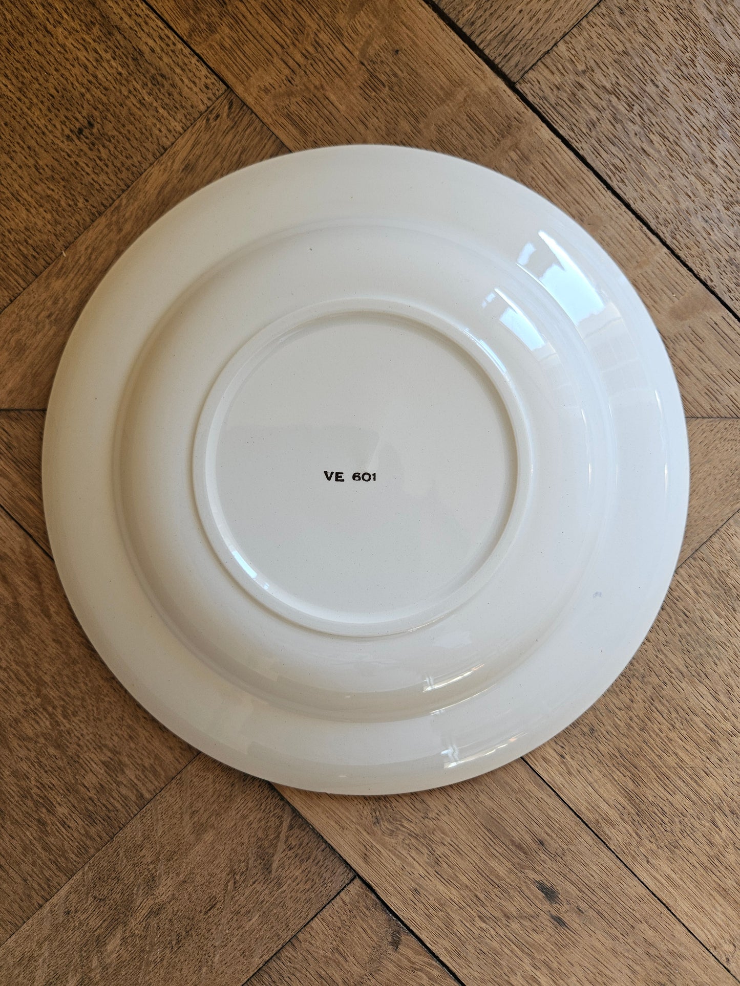Assiettes creuses fleurs dorées "Mandala"