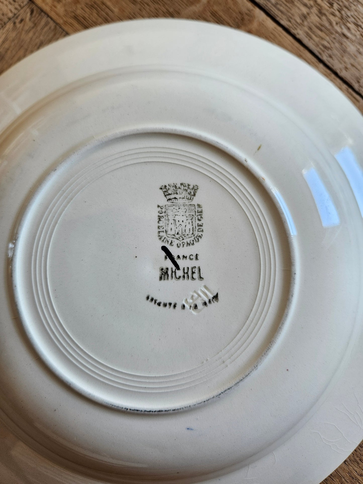 Assiettes creuses Gien, Michel