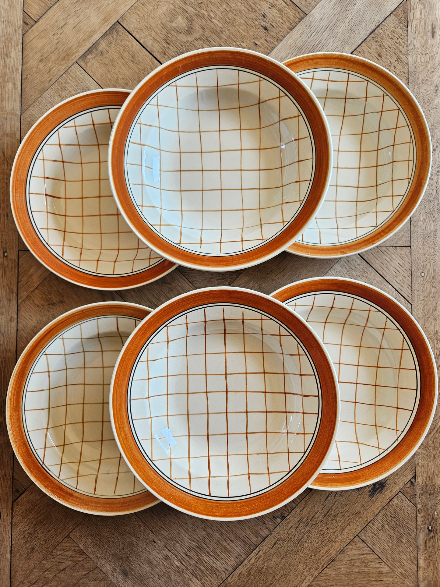 Assiettes creuses Gien, Michel