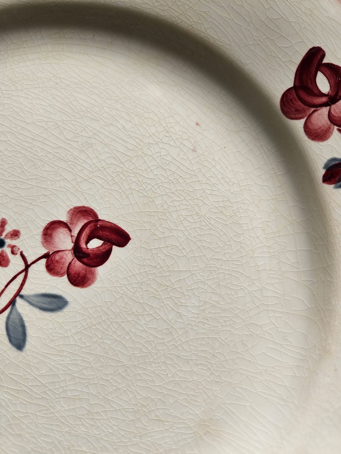Assiettes plates rétro Digoin, Margaret