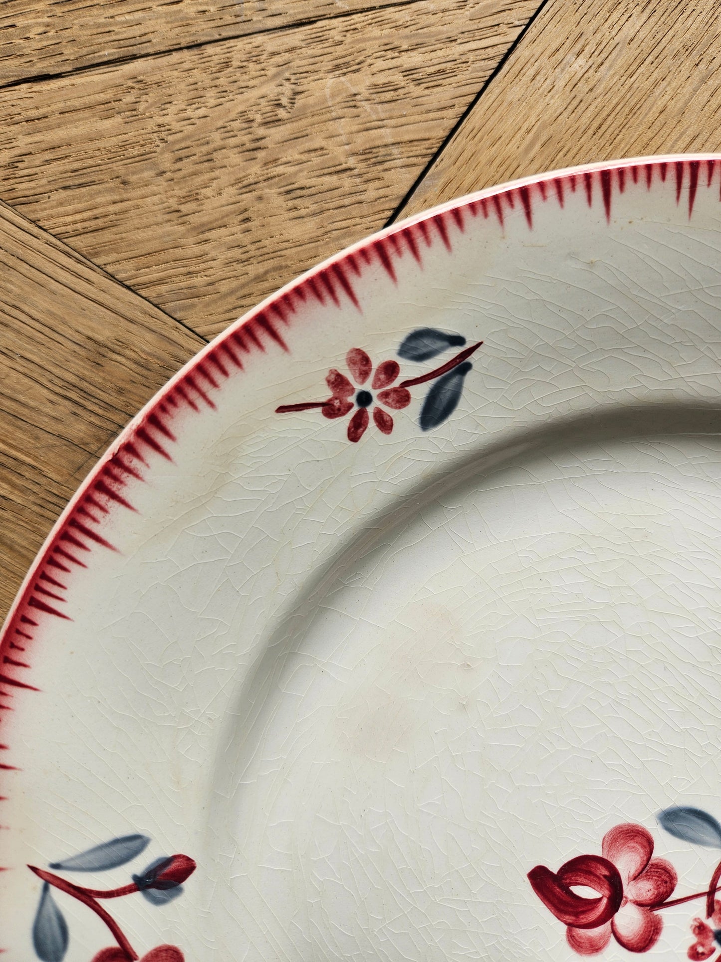 Assiettes plates rétro Digoin, Margaret