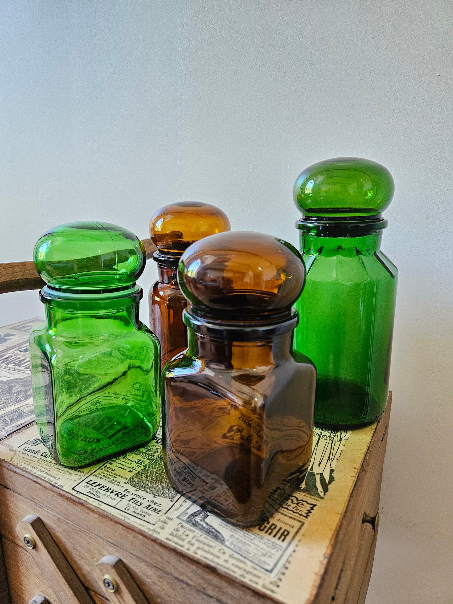 Pot d’apothicaire Ariel, marron