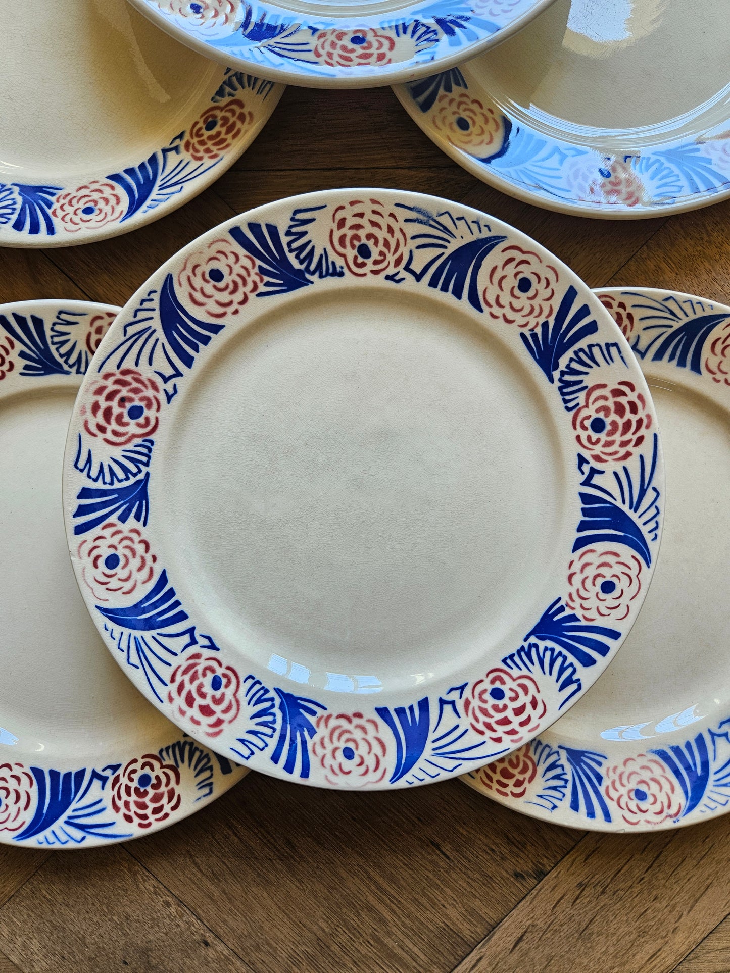 Assiettes plates Badonviller, Perros
