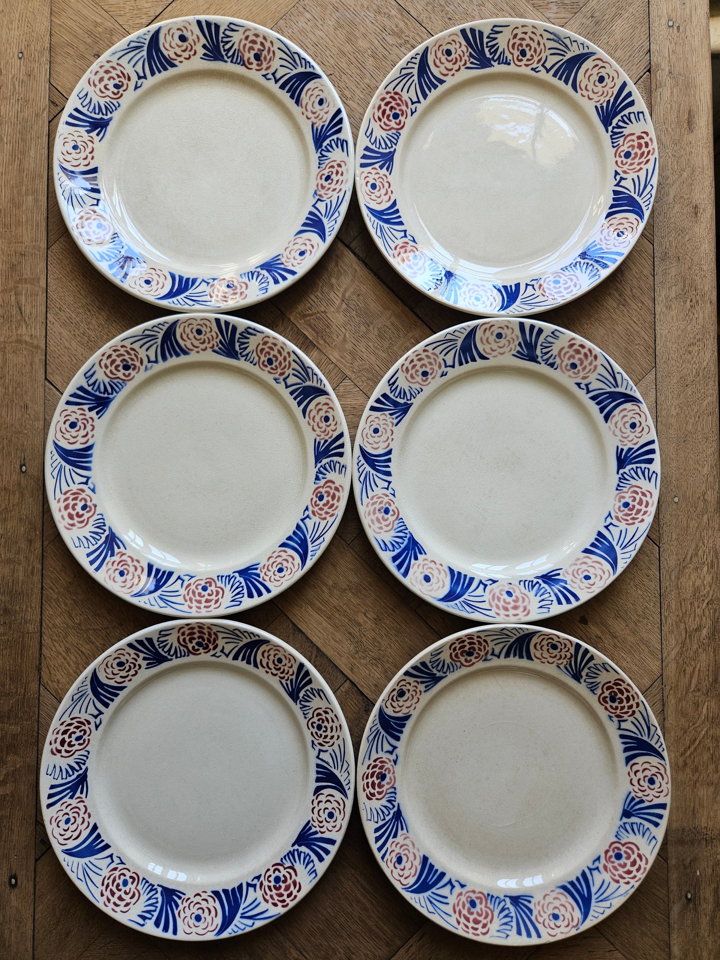 Assiettes plates Badonviller, Perros