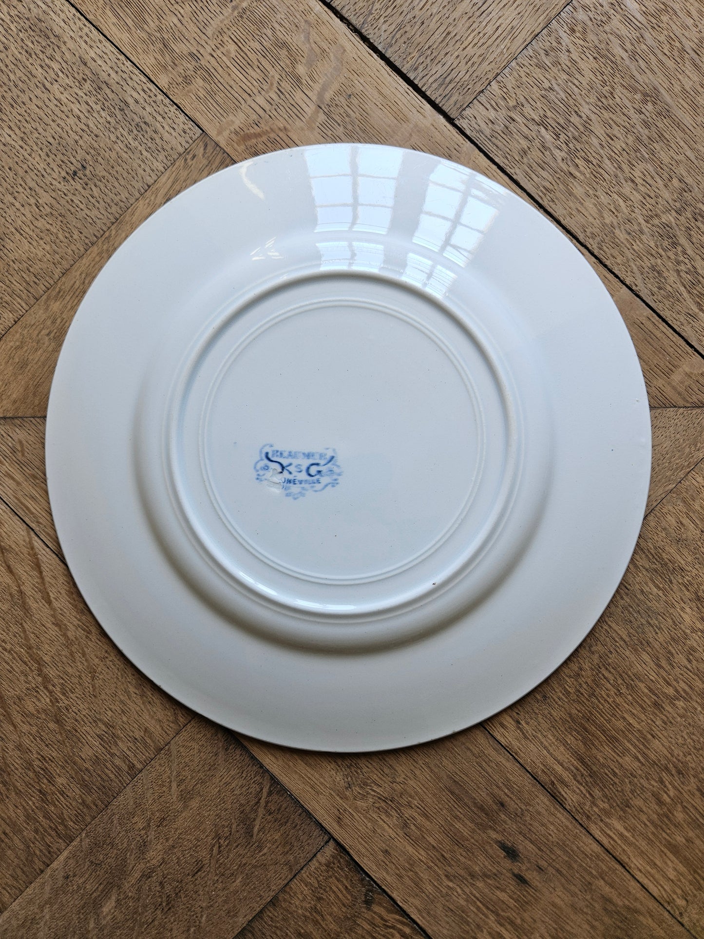 Assiette plate K&G Lunéville, Reaumur