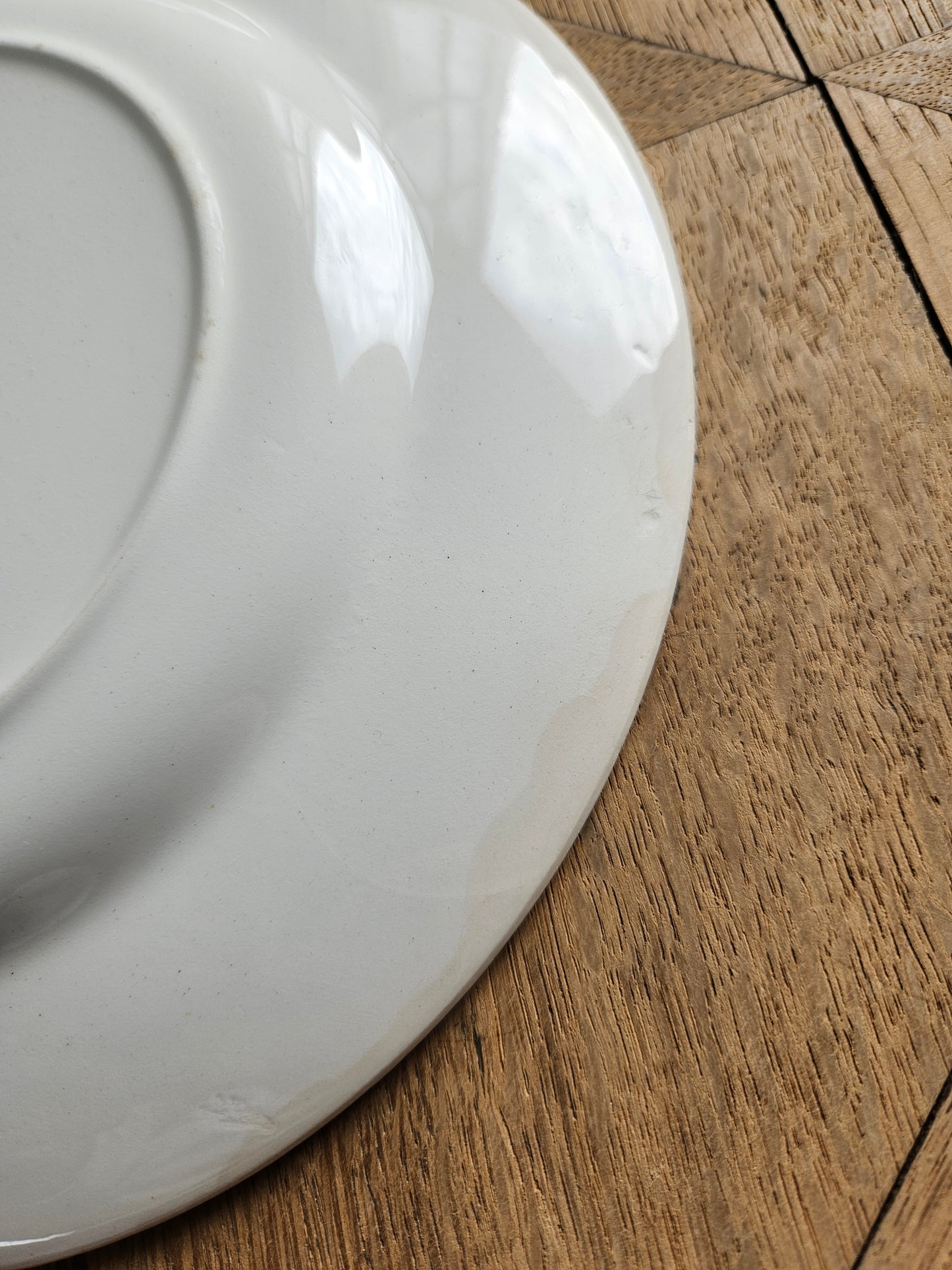 Assiettes plates rétro dépareillées, Digoin & Badonviller