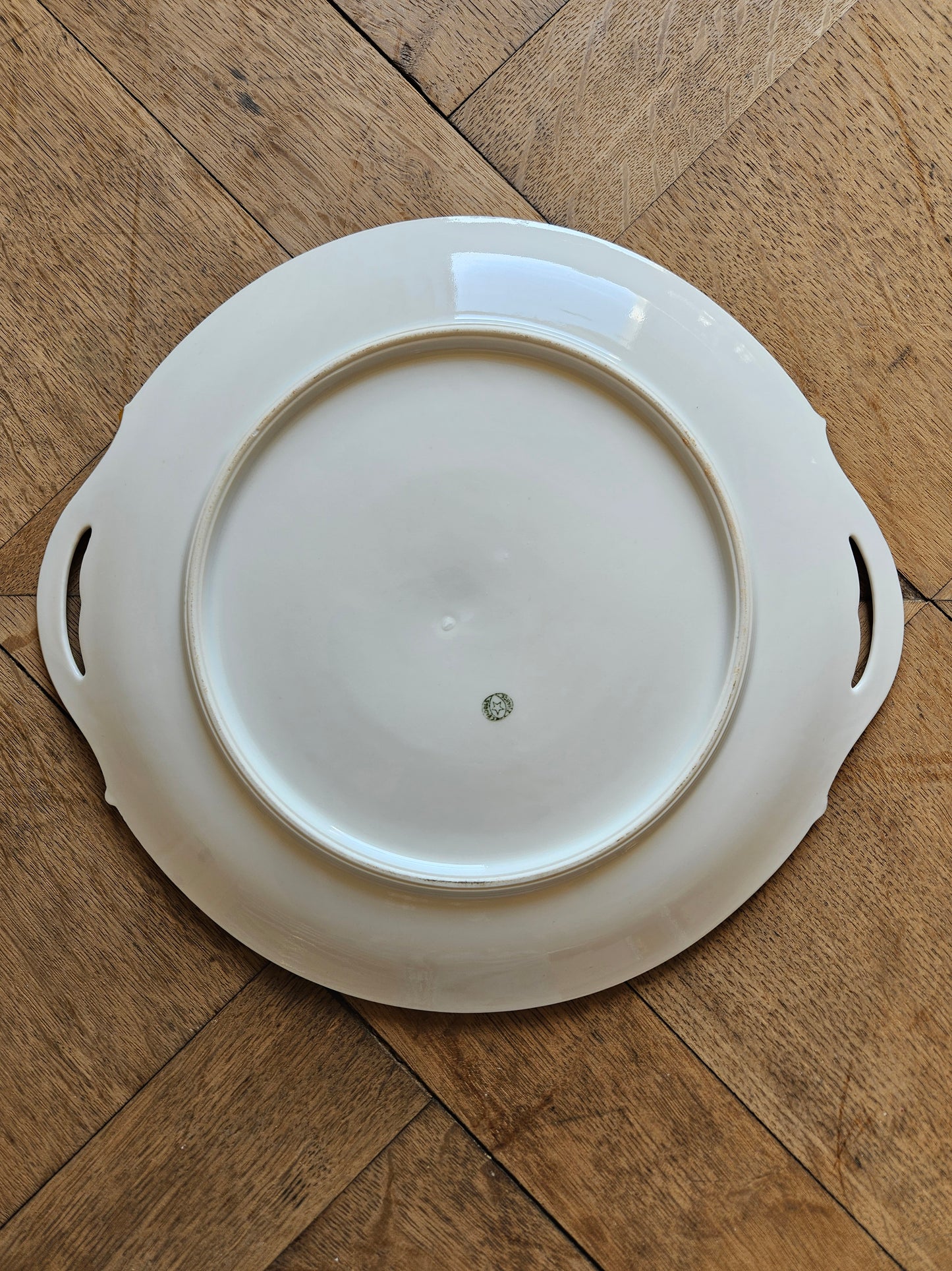 Service à dessert multicolore en porcelaine