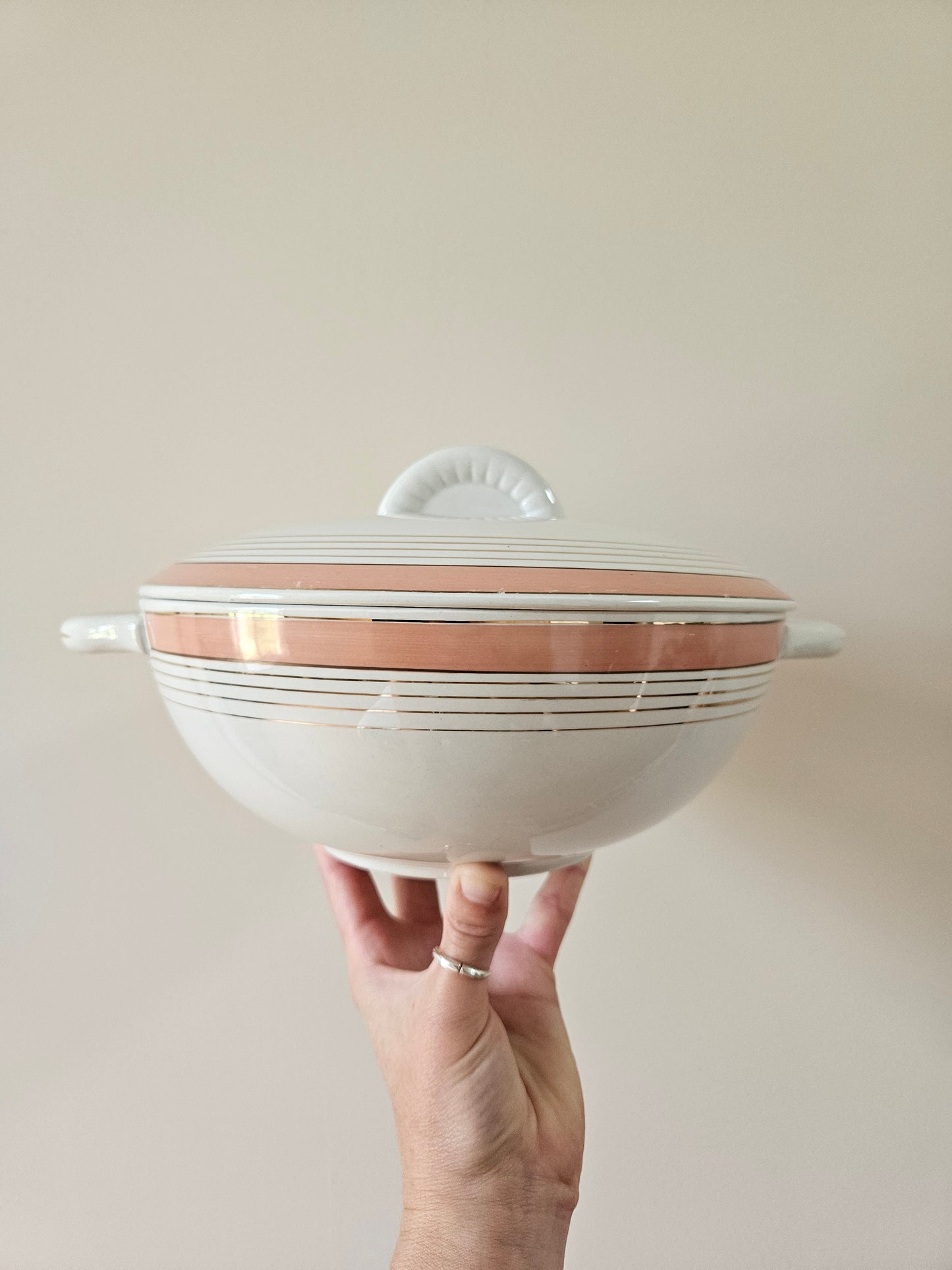 Soupière K&G Lunéville rose