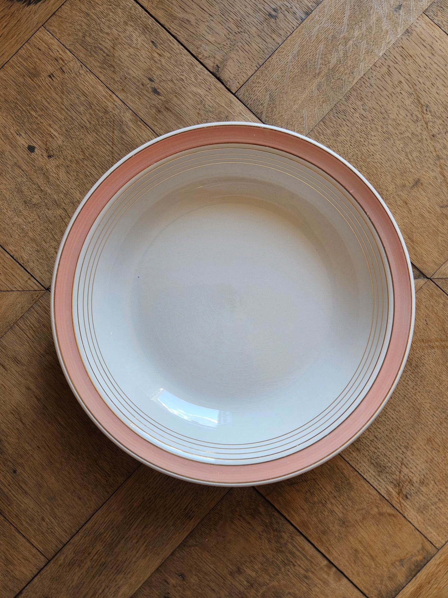 Plat creux K&G Lunéville rose